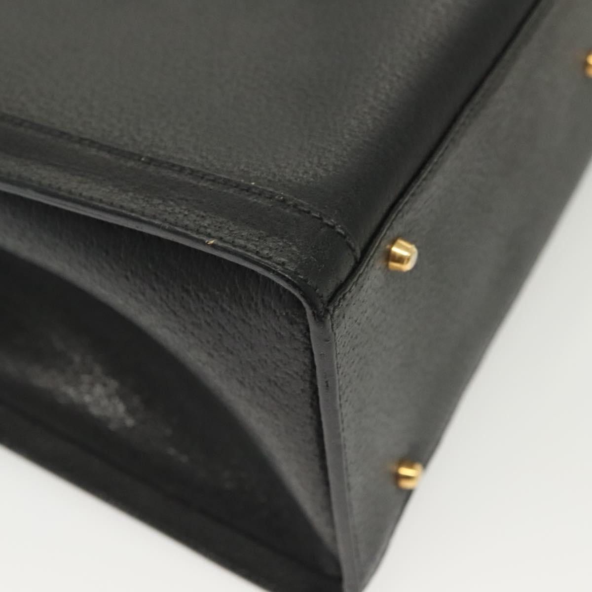 Gucci GUCCI Bamboo Hand Bag Leather Black Gold 002 1186 002 1186 Size ONE SIZE - 12 Thumbnail