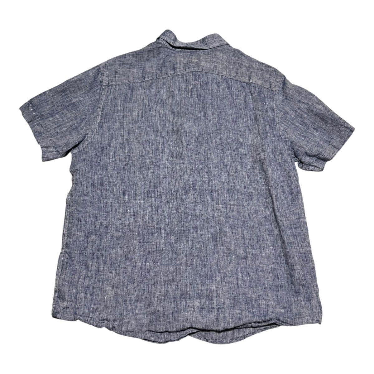 UNTUCKit UNTUCKit Blue Collared Button Up Short Sleeve Shirt Men's L Size US L / EU 52-54 / 3 - 4 Thumbnail