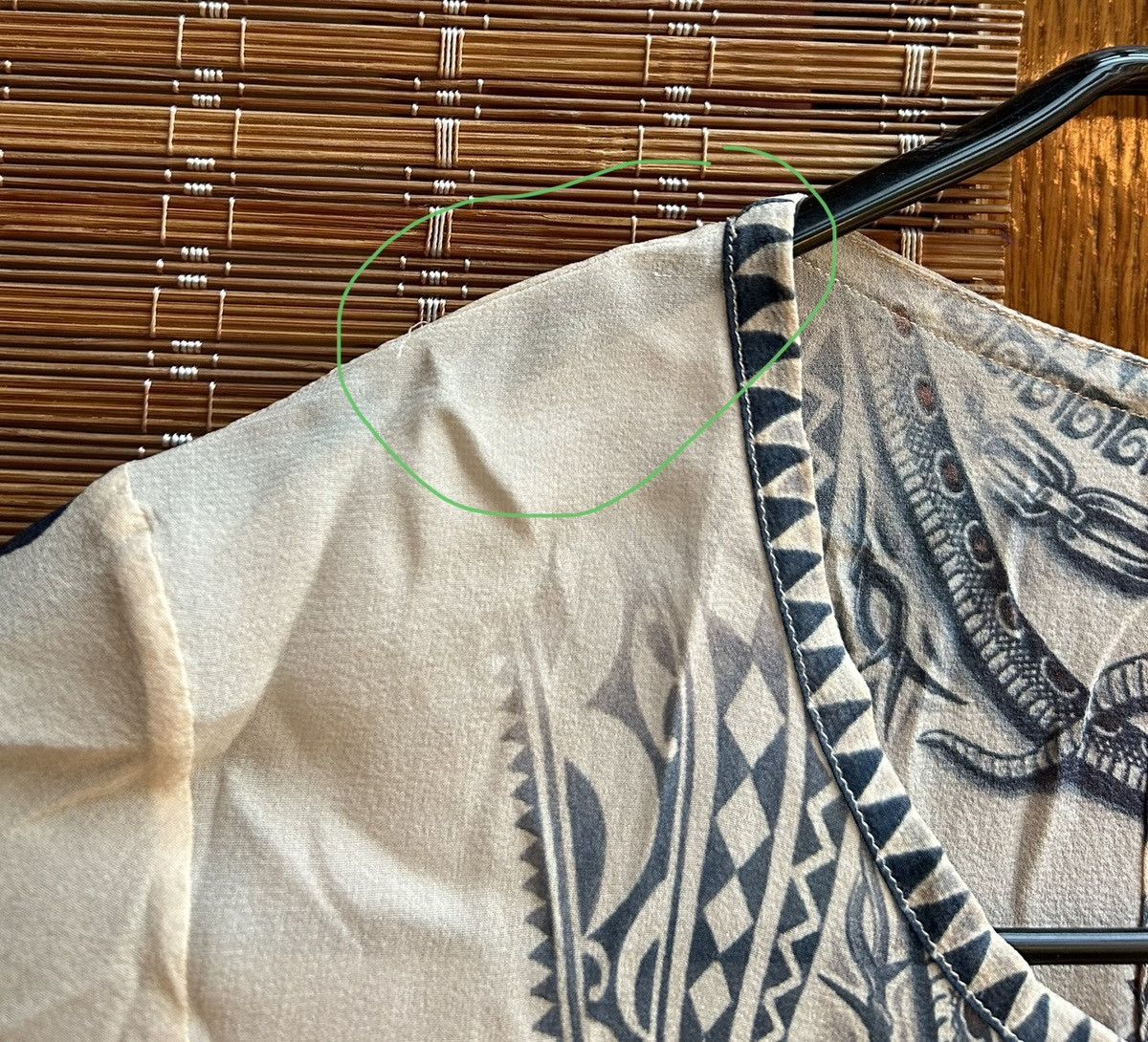 Jean Paul Gaultier Vintage Jean Paul Gaultier Tattoo Dragon Print L/S Silk Top Size S / US 4 / IT 40 - 10 Thumbnail