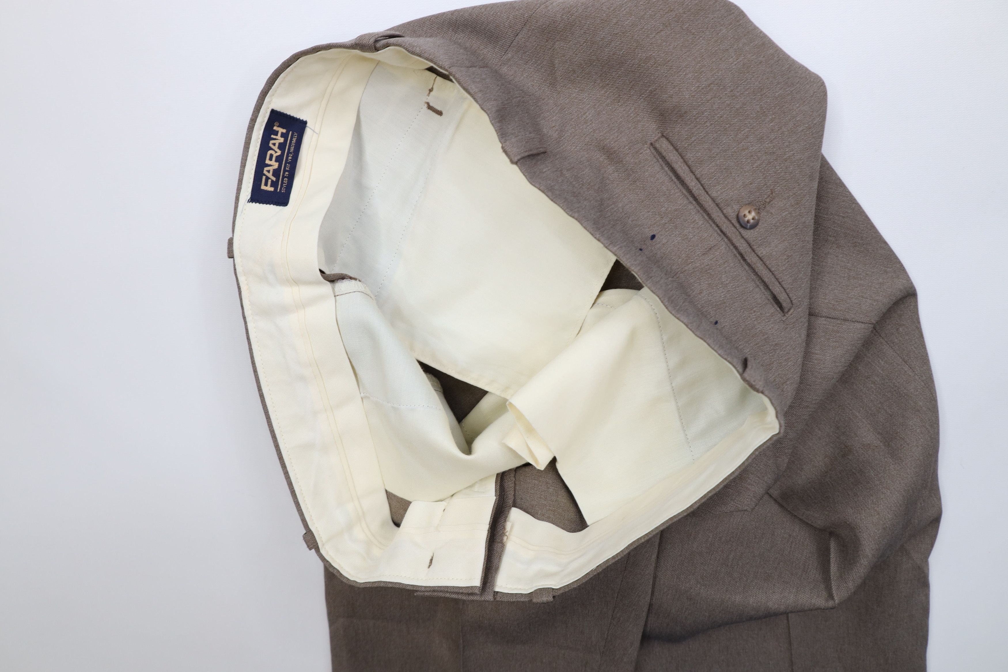 Vintage Vintage 70s Streetwear Flared Wide Leg Chino Pants Brown USA Size US 36 / EU 52 - 8 Thumbnail