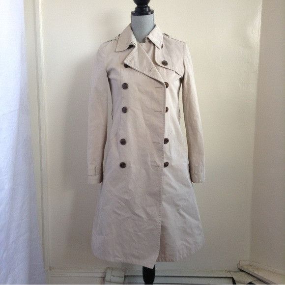 Other Gryphon New York NY Double Breasted Trench Coat Beige Size M / US 6-8 / IT 42-44 - 4 Thumbnail