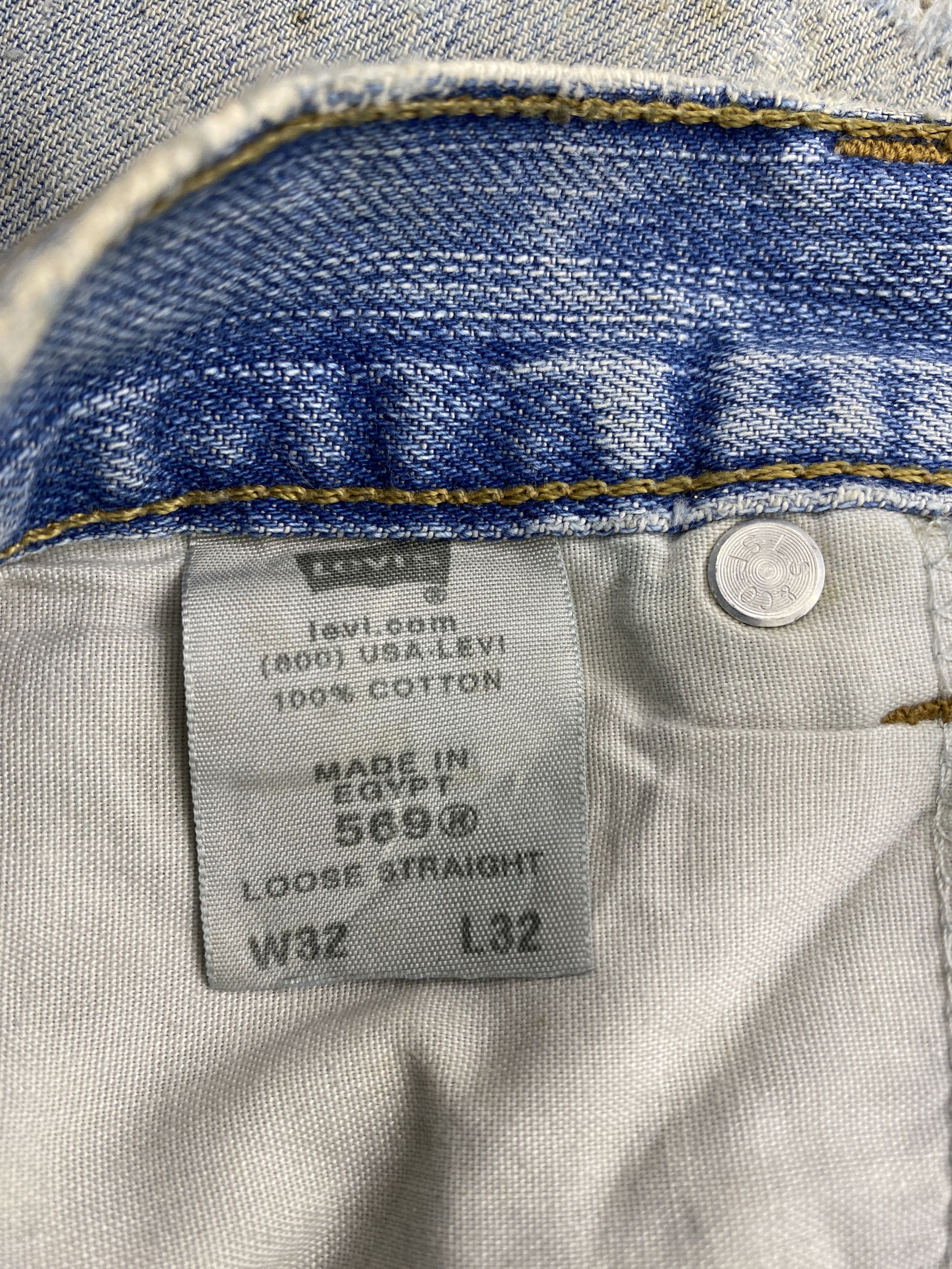 Levi's × Vintage Distressed Vintage Levis 569 Faded Blue Jeans Size US 33 - 6 Thumbnail