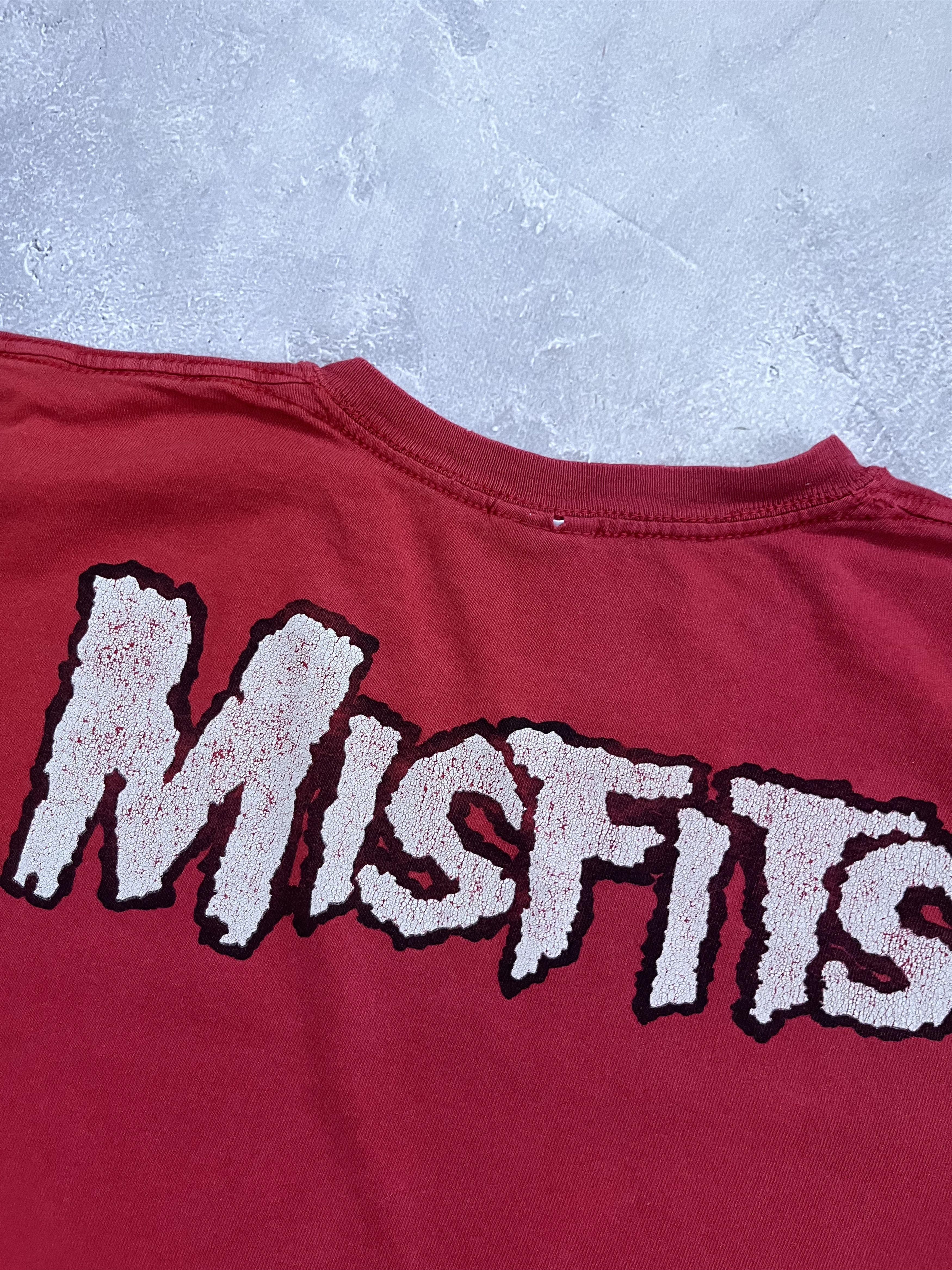 Band Tees Vintage 2008 Misfits Skull Graphic Logo T Shirt Punk Red Size US XL / EU 56 / 4 - 10 Thumbnail