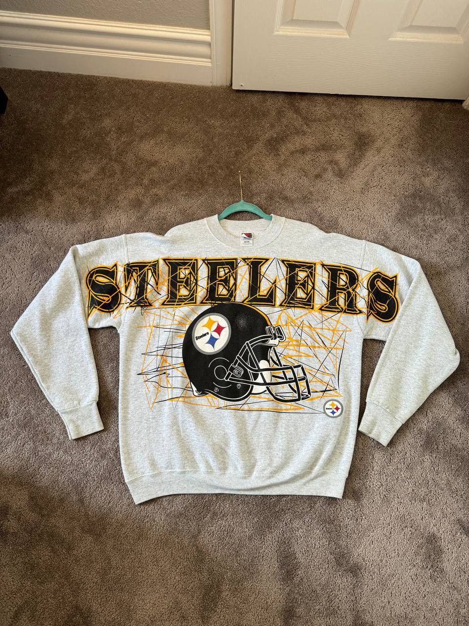 image of Nfl Vintage Pittsburgh Steelers Pennsylvania Football in Grey, Men's (Size XL)