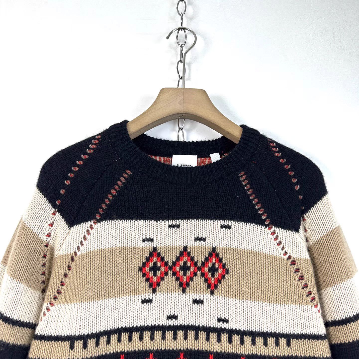 Burberry Burberry Men's Cashmere Vintage Knit Crew Neck Sweater K12 Size US S / EU 44-46 / 1 - 3 Thumbnail