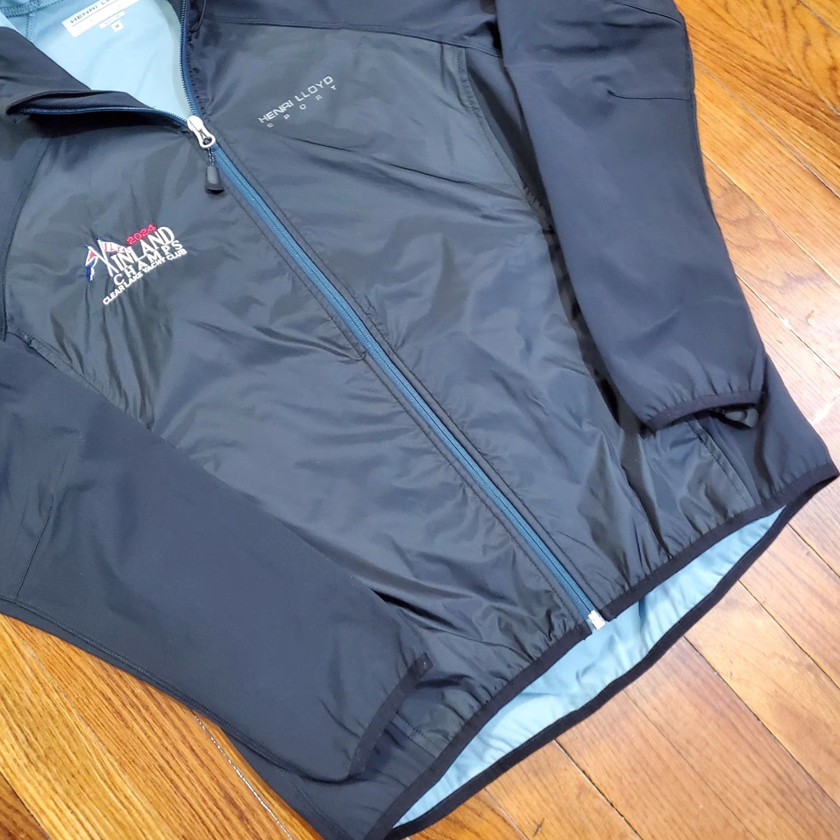 Henri Lloyd Henri Lloyd Sport Jacket Mens M Blue Hooded Full Zip Windbreaker Yacht Club Size US M / EU 48-50 / 2 - 2 Thumbnail