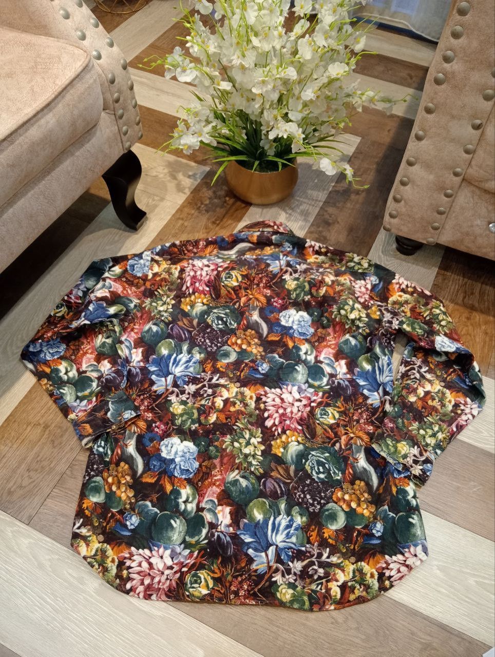 Paul Smith VINTAGE PAUL SMITH LONDON FLORAL OVERPRINT OVERSIZED SHIRT Size US M / EU 48-50 / 2 - 10 Thumbnail