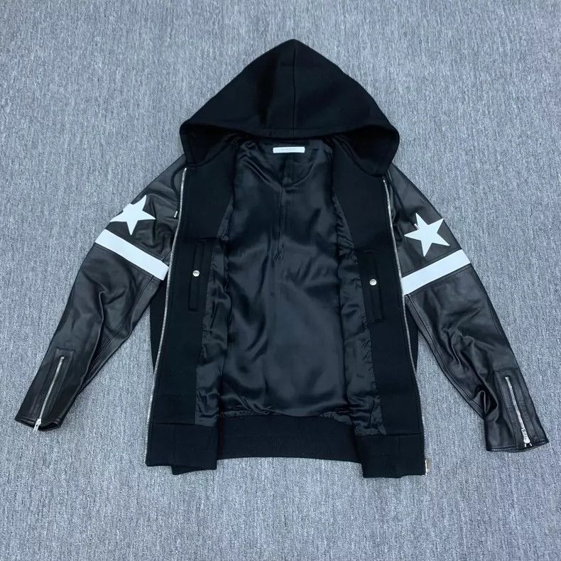 Givenchy Givenchy Black Five-Star Leatherette Jacket Size US M / EU 48-50 / 2 - 8 Thumbnail