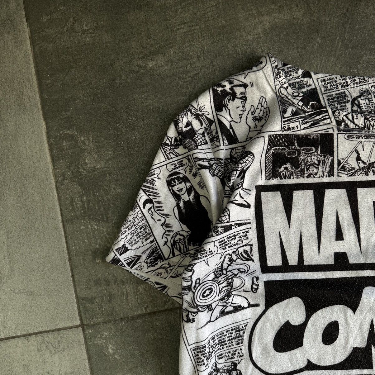 Marvel Comics × Vintage Vintage Marvel Comics T-shirts Overprinted Y2K DC Cartoon Size US S / EU 44-46 / 1 - 6 Thumbnail