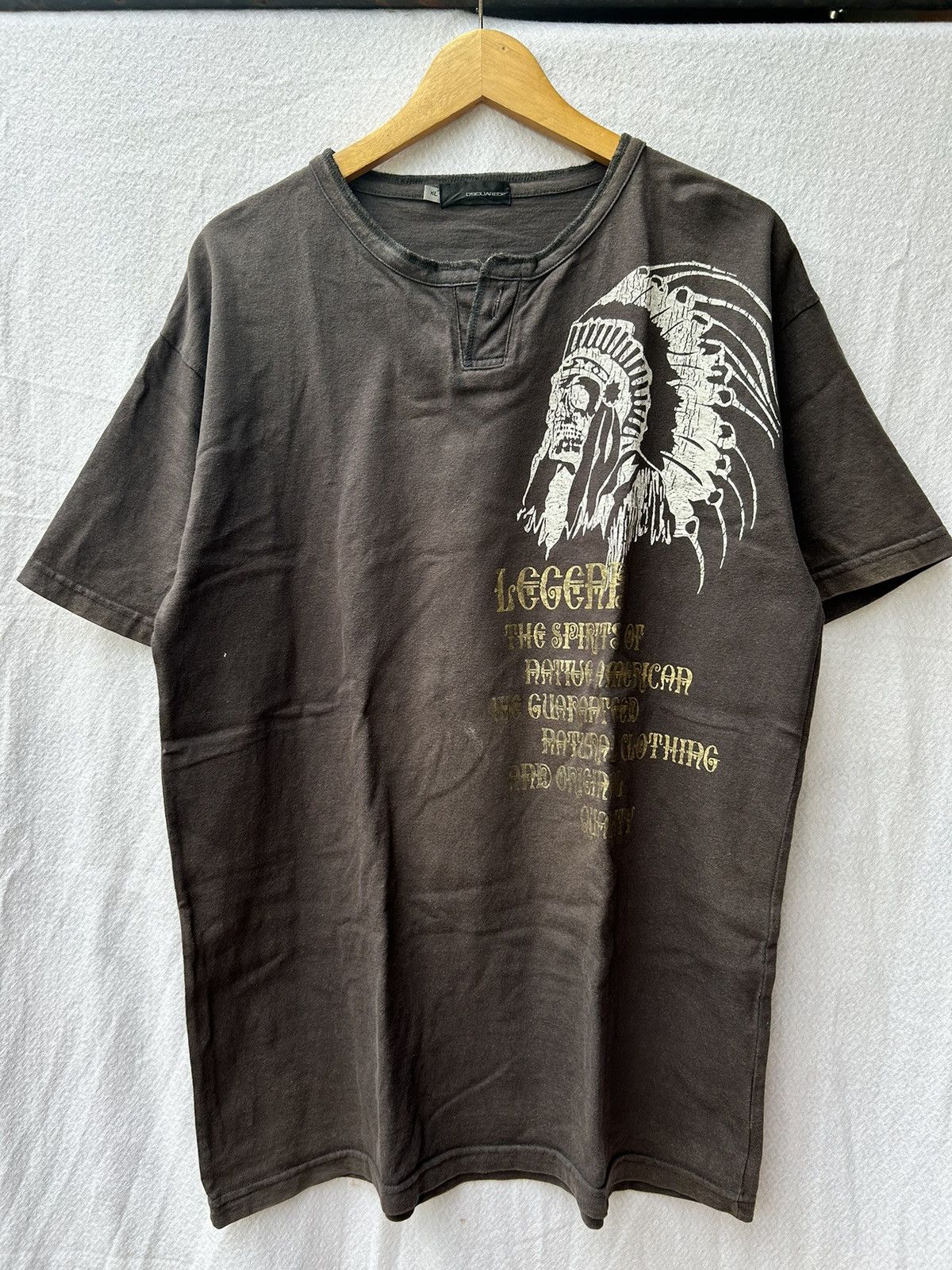 Dsquared2 × If Six Was Nine × Le Grande Bleu (L.G.B.) Dsquared2 indian skull poem tees Size US XL / EU 56 / 4 - 1 Thumbnail