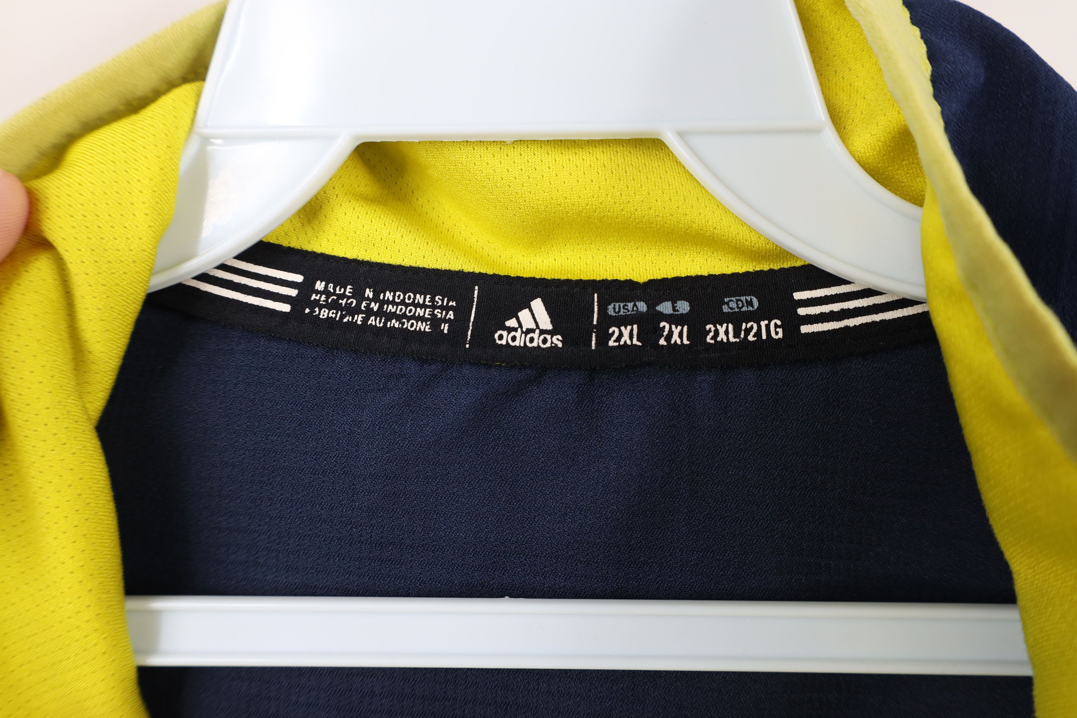 Adidas × Vintage Adidas University of Michigan Football Pullover Jacket Blue Size US XXL / EU 58 / 5 - 10 Thumbnail
