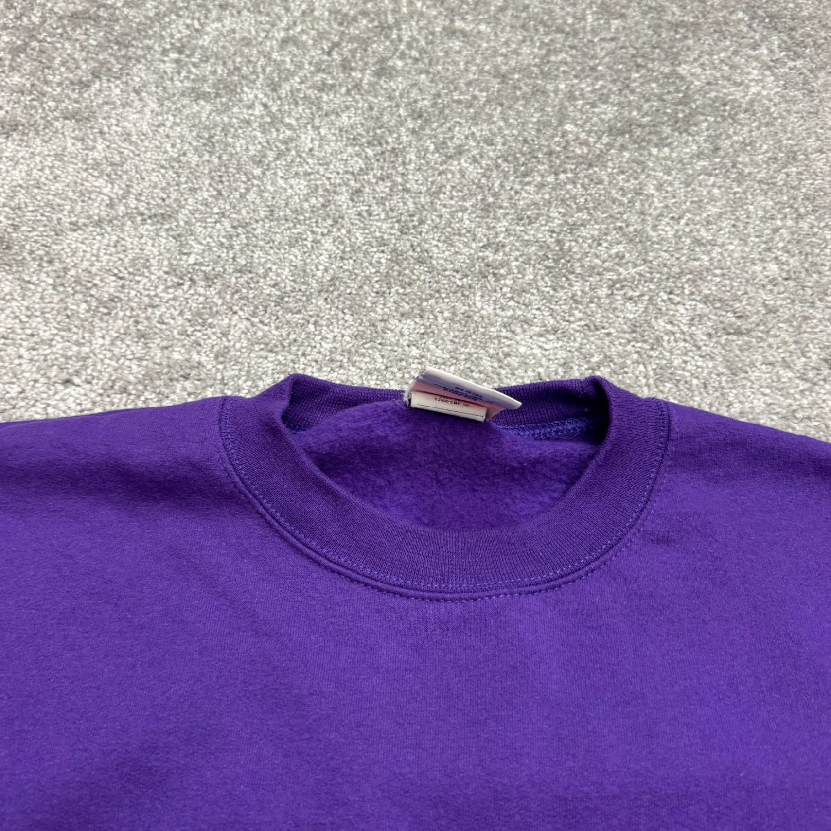 Champion Champion Sweatshirt Vintage Y2K Pullover Mens XL Purple Fleece Crew Neck, Regular Fit, 90s Sports Style Size US XL / EU 56 / 4 - 3 Thumbnail