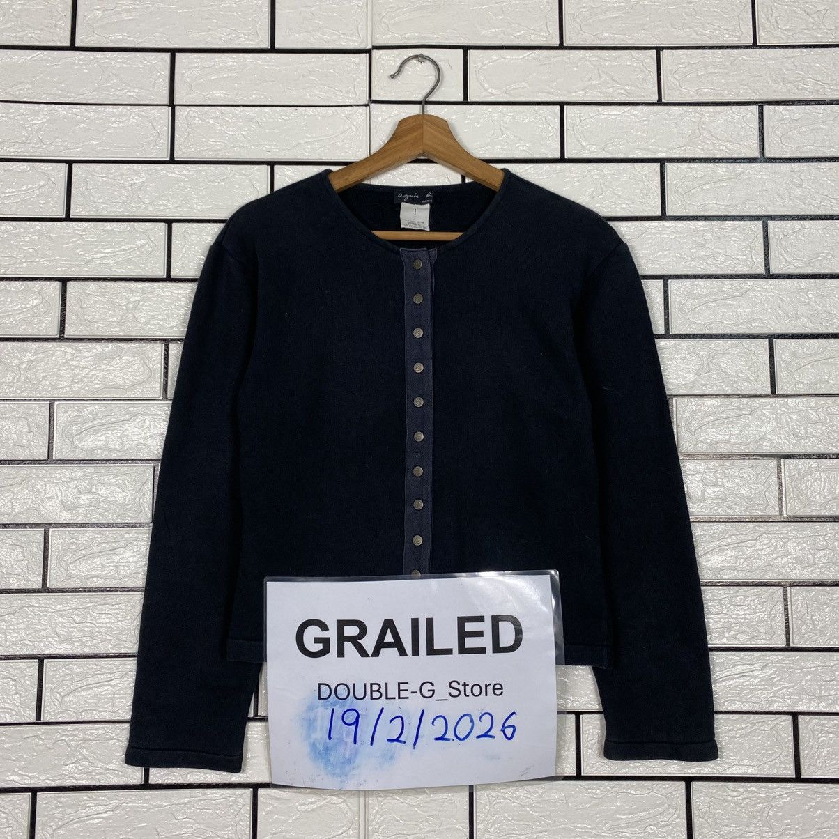 agnes b. 📌Vintage Cardigan Snap Button Agnes B. Military Design Size US M / EU 48-50 / 2 - 1 Thumbnail