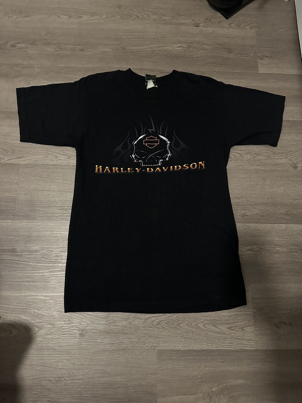 Harley Davidson × Vintage Y2K Flaming skull /Gettysburg Harley Davidson tee Size US L / EU 52-54 / 3 - 1 Thumbnail