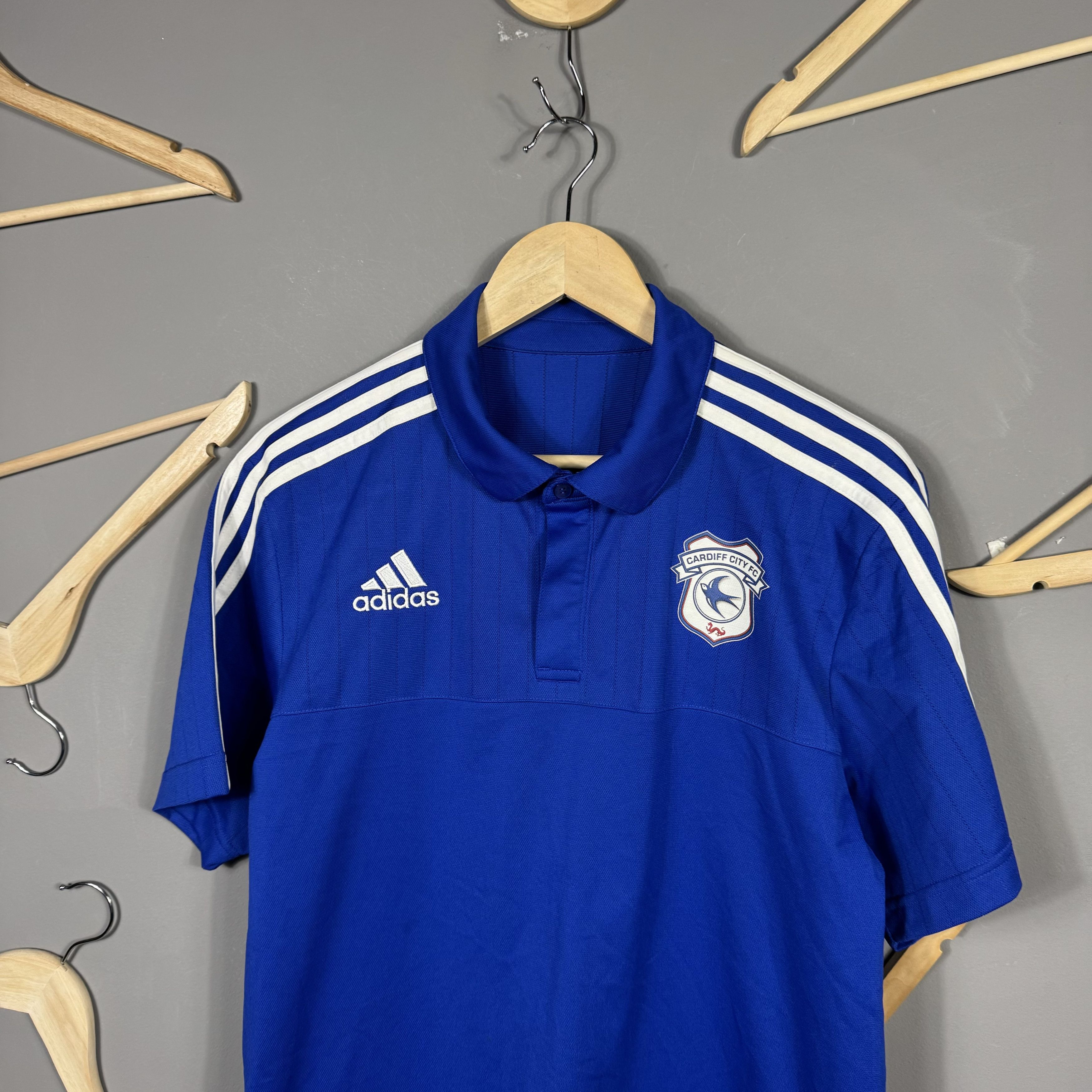 Adidas Adidas Cardiff City Soccer Polo Shirt Size US XL / EU 56 / 4 - 6 Thumbnail