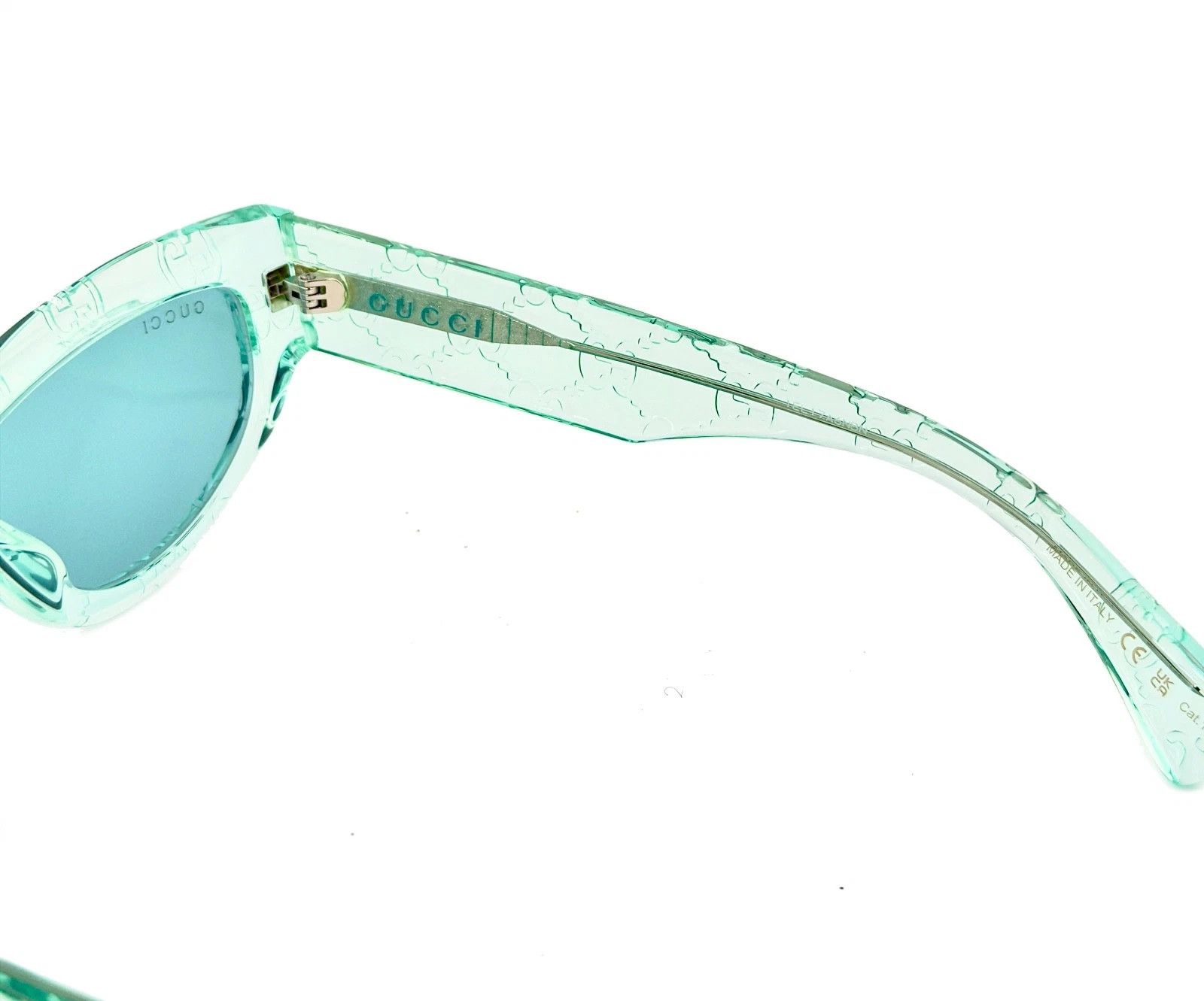 Gucci GUCCI GG1834S Crystal Blue Guccissima 1834 GG Sunglasses 012 Size ONE SIZE - 7 Thumbnail