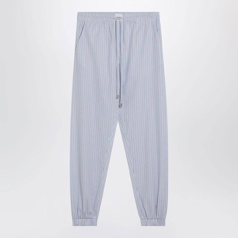 The Attico The Attico Light Blue/White Striped Trousers Size 27" / US 4 / IT 40 - 1 Thumbnail