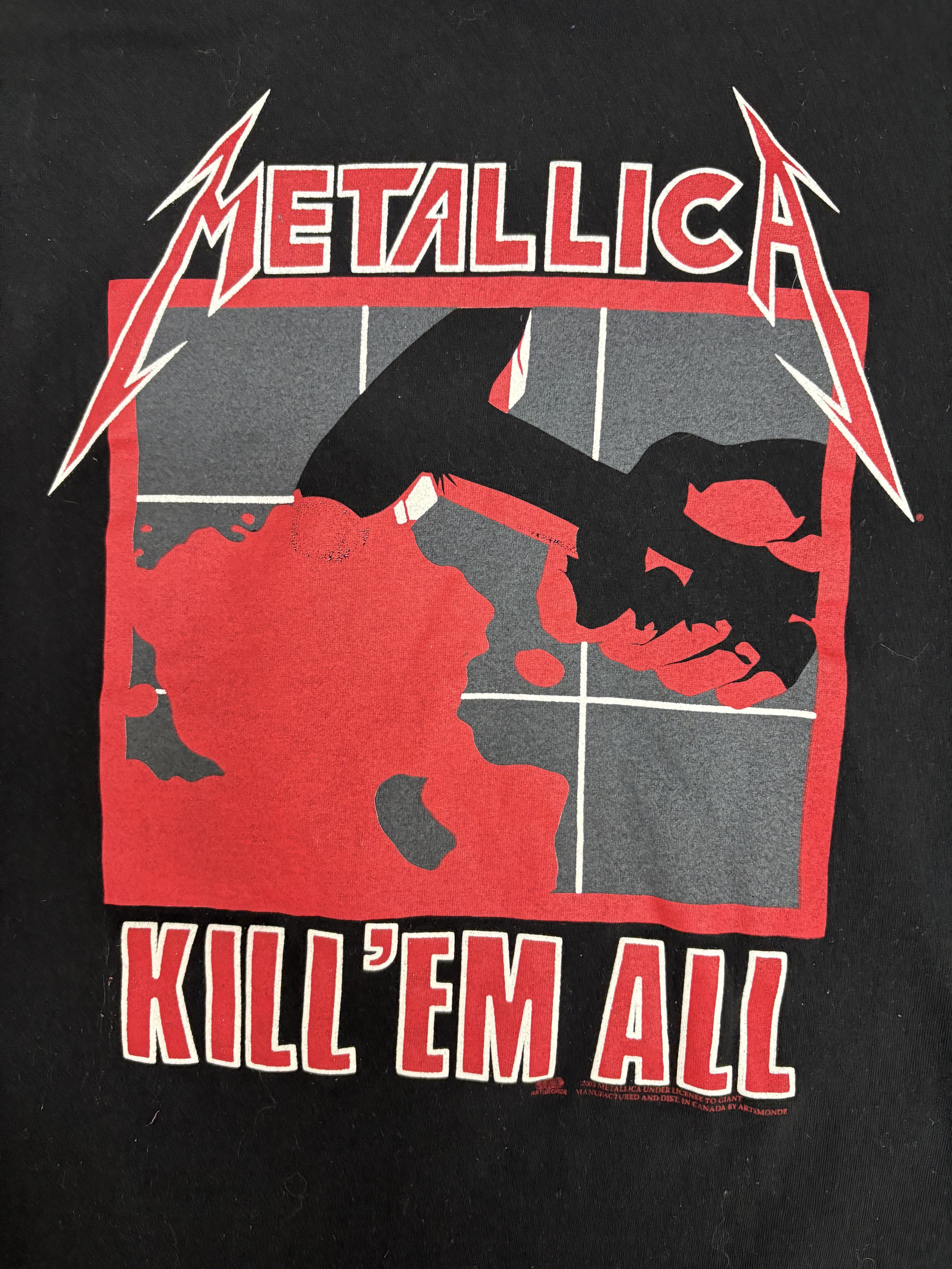 Vintage Metallica Kill 'Em All Vintage Black T-Shirt Tee Size US S / EU 44-46 / 1 - 2 Thumbnail