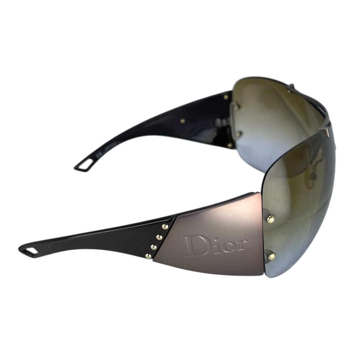 Christian Dior Monsieur VINTAGE CHRISTIAN DIOR DIORITO 1 LRVJN SKI SHIELD SUNGLASSES Size ONE SIZE - 5 Thumbnail