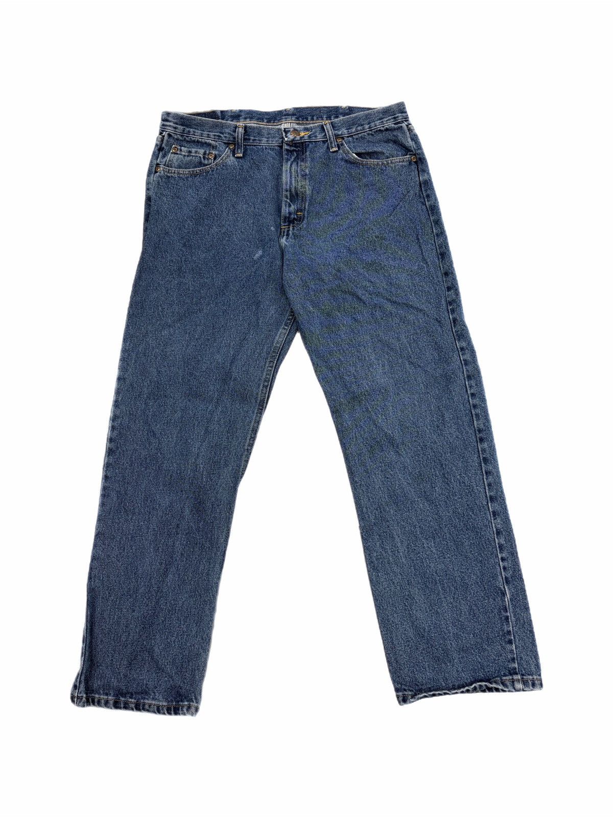 Wrangler Wrangler Jeans Denim Straight Leg Classic Fit Medium Wash Size US 36 / EU 52 - 2 Thumbnail
