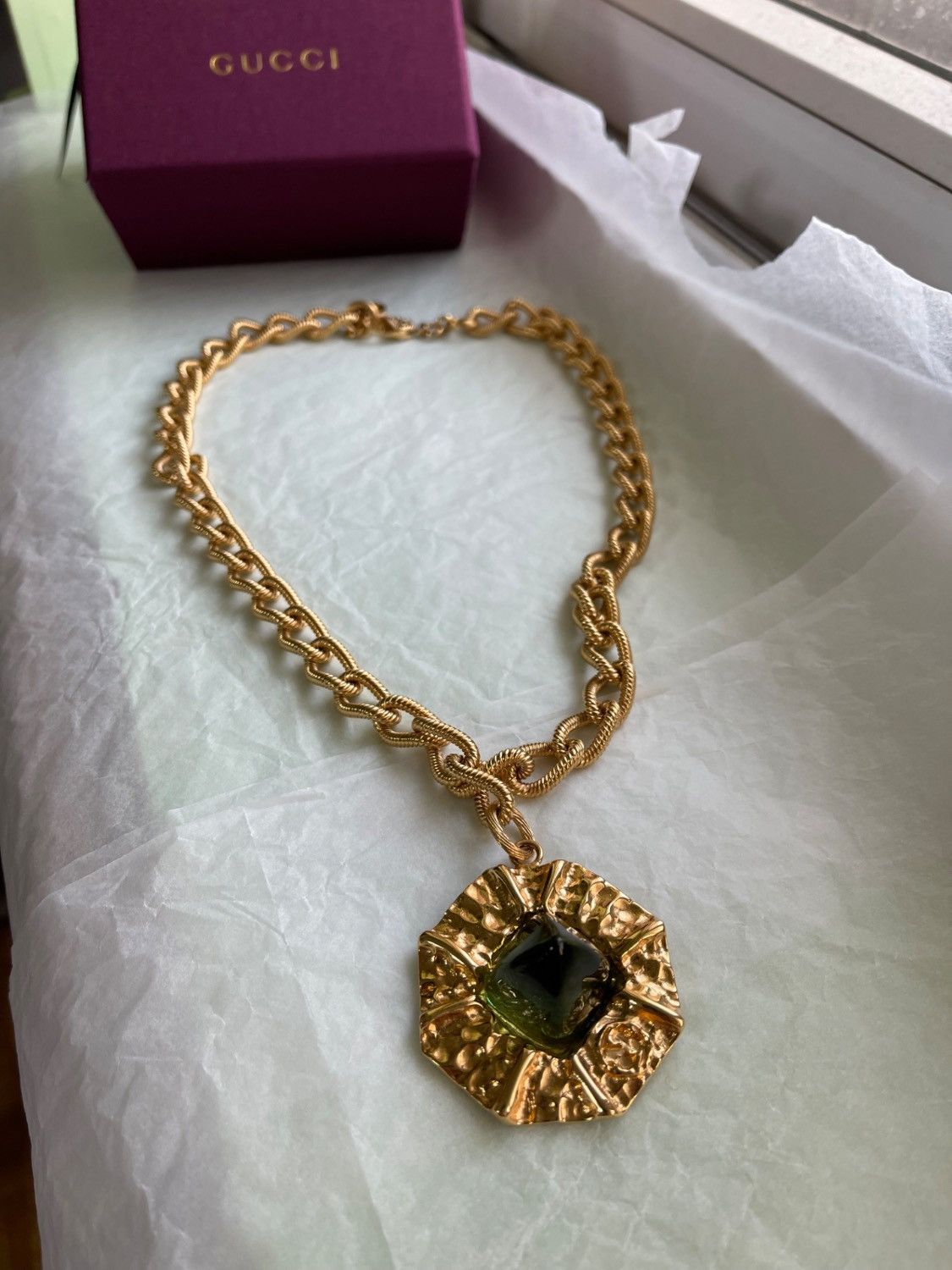 Gucci runway gold necklace Size ONE SIZE - 2 Thumbnail