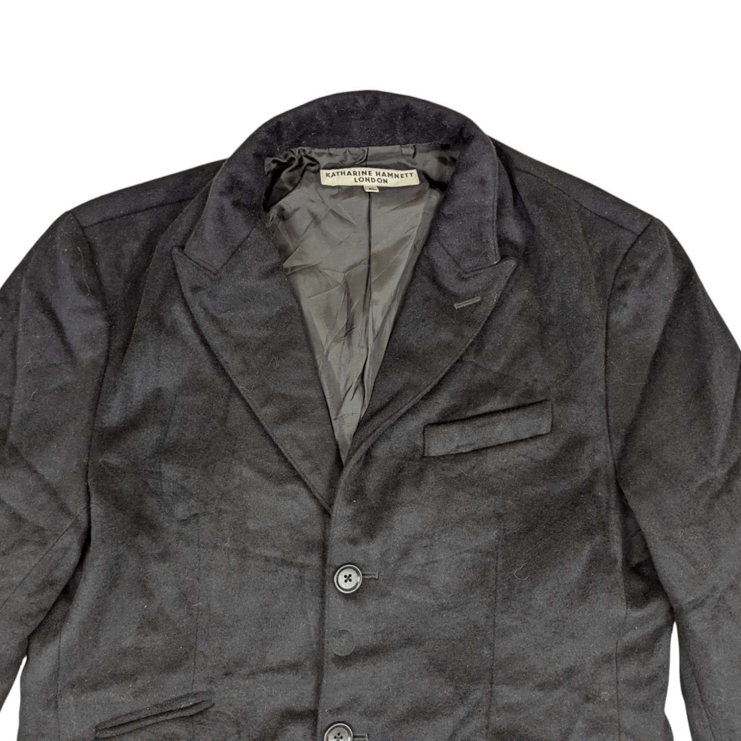 Katharine Hamnett London KATHARINE HAMNET Wool Long Coat Size XL / US 12-14 / IT 48-50 - 4 Thumbnail