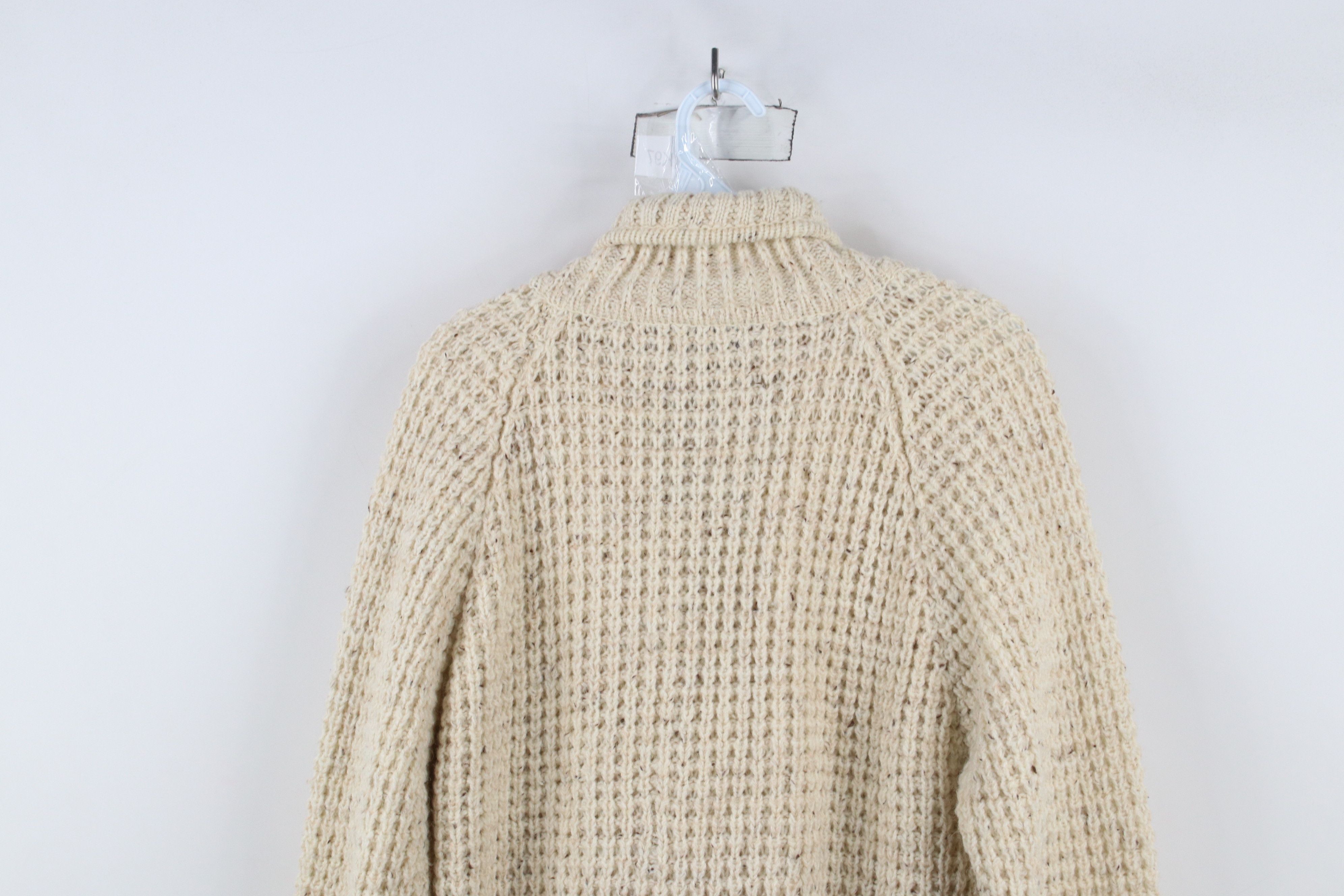 Vintage Vintage 70s Streetwear Fisherman Cable Knit Cardigan Sweater Size US M / EU 48-50 / 2 - 8 Thumbnail