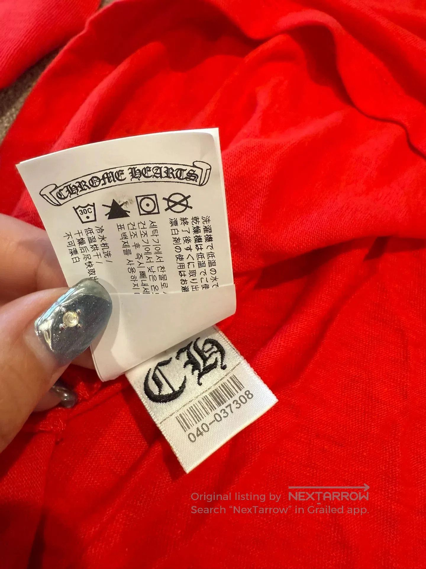 Chrome Hearts Chrome Hearts Red 33 Long Sleeve T. Size US S / EU 44-46 / 1 - 9 Thumbnail