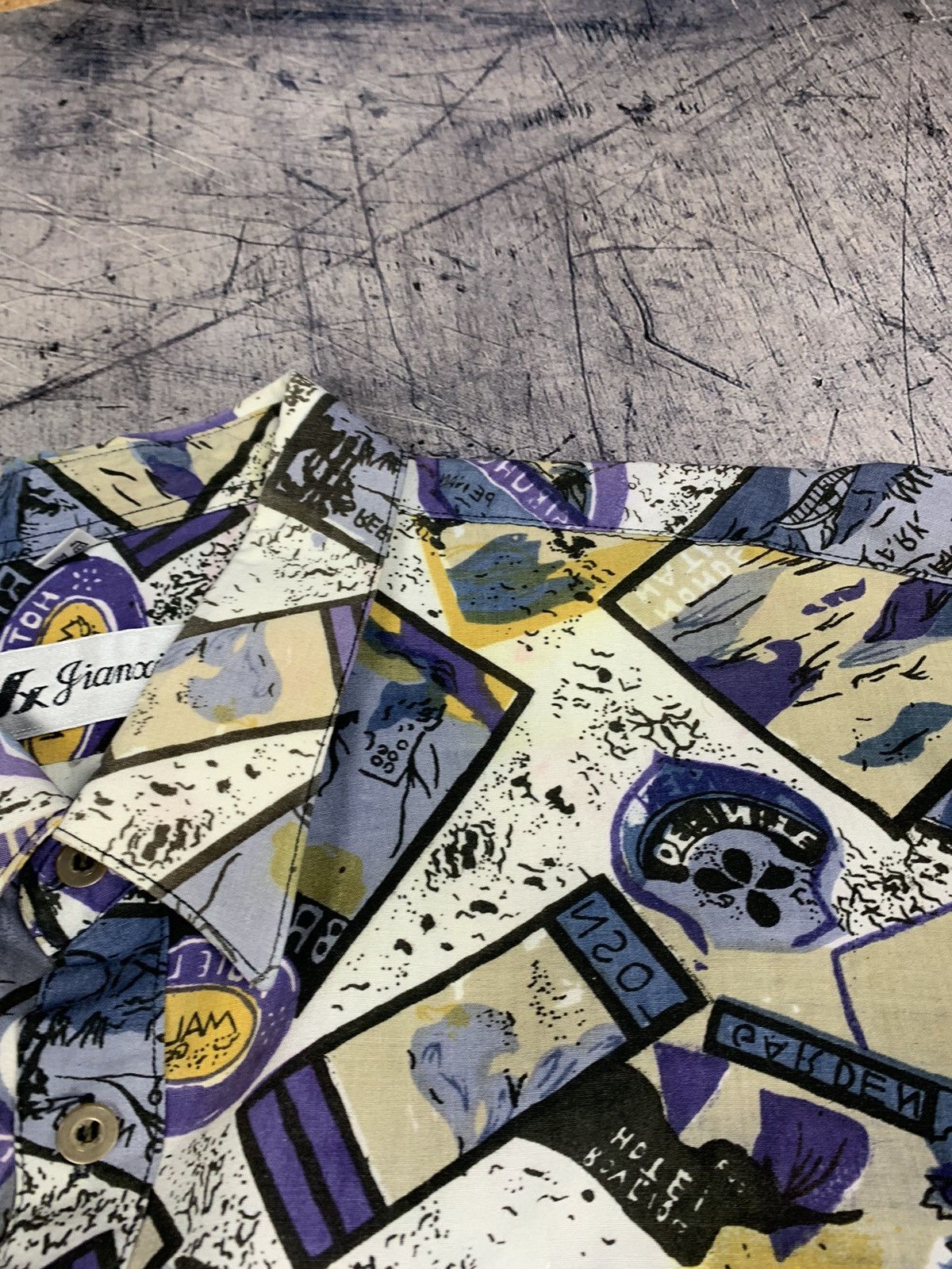 Vintage 1990s Vintage Crazy Shirt Long Sleebe Abstract Pattern Sz XL Size US XL / EU 56 / 4 - 12 Thumbnail