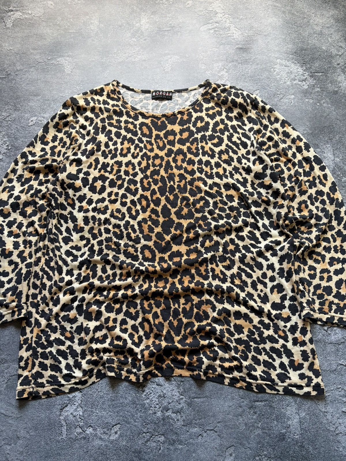 Roberto Cavalli Vintage Morgan De Toi Y2K Leopard Print Long Sleeve Top Size L / US 10 / IT 46 - 4 Thumbnail