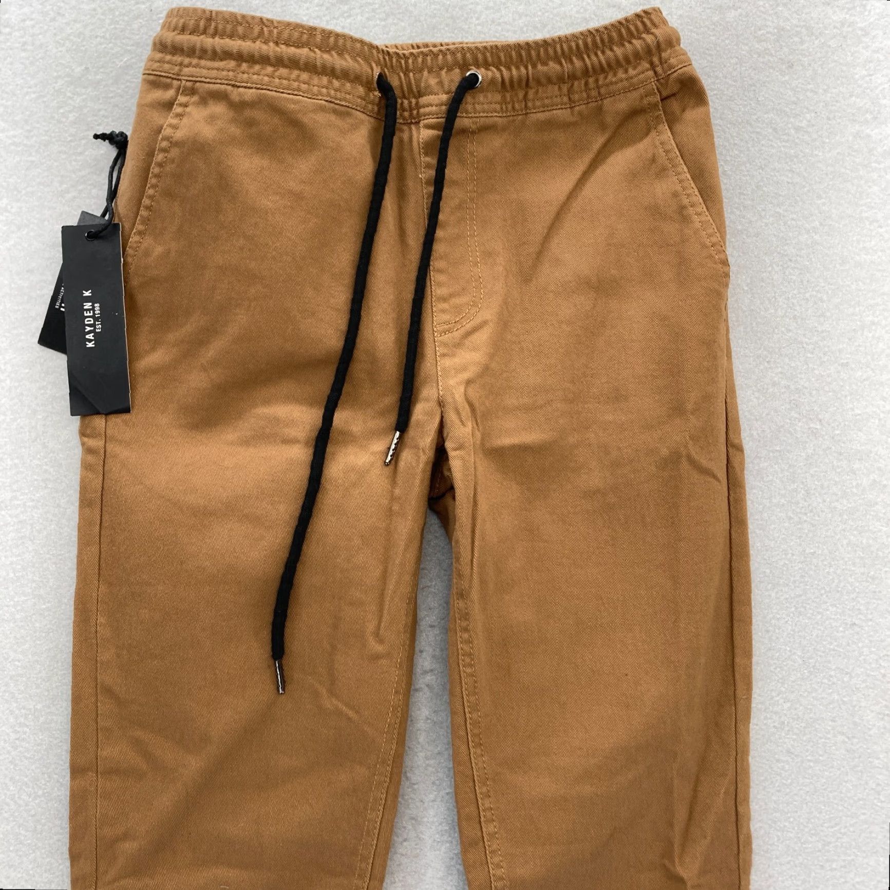 Camel Kayden K Jogger Pants Mens Small Camel Brown Comfort Stretch Ankle Zip Casual Size US 28 / EU 44 - 2 Thumbnail