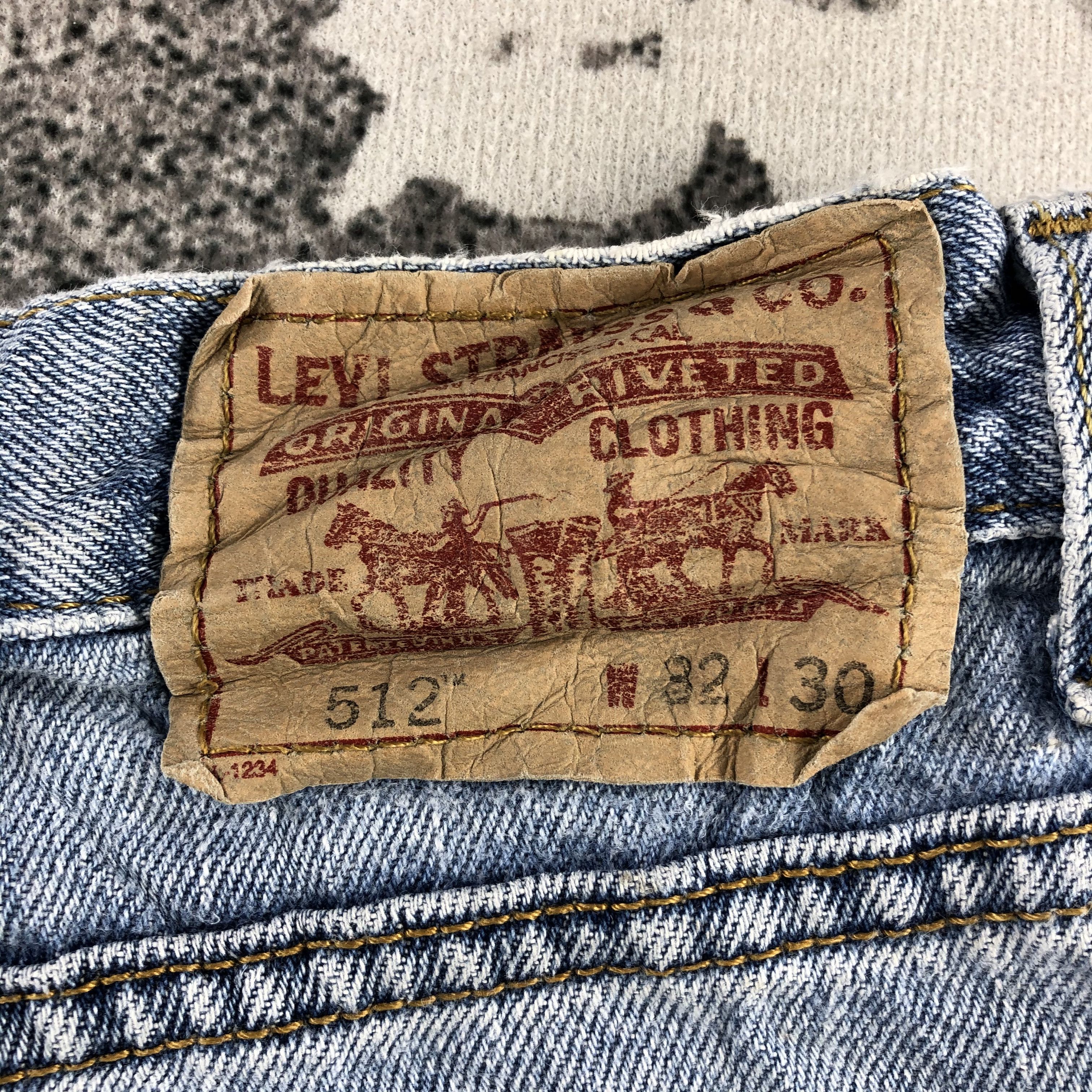 Levi's Vintage Levis 512 Jeans Distressed Denim KJ1075 Size US 32 / EU 48 - 5 Thumbnail