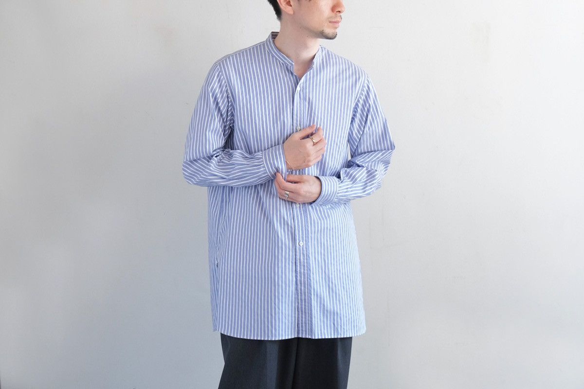 Japanese Brand HEUGN Shirt 034 Rob Band Collar Shirt Size US L / EU 52-54 / 3 - 4 Thumbnail