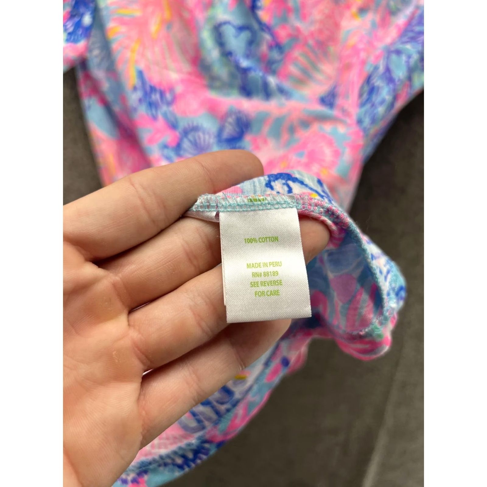 Lilly Pulitzer Lilly Pulitzer Shirt Womens M Multicolor Scoop Neck Short Sleeve Floral Top Size M / US 6-8 / IT 42-44 - 5 Thumbnail