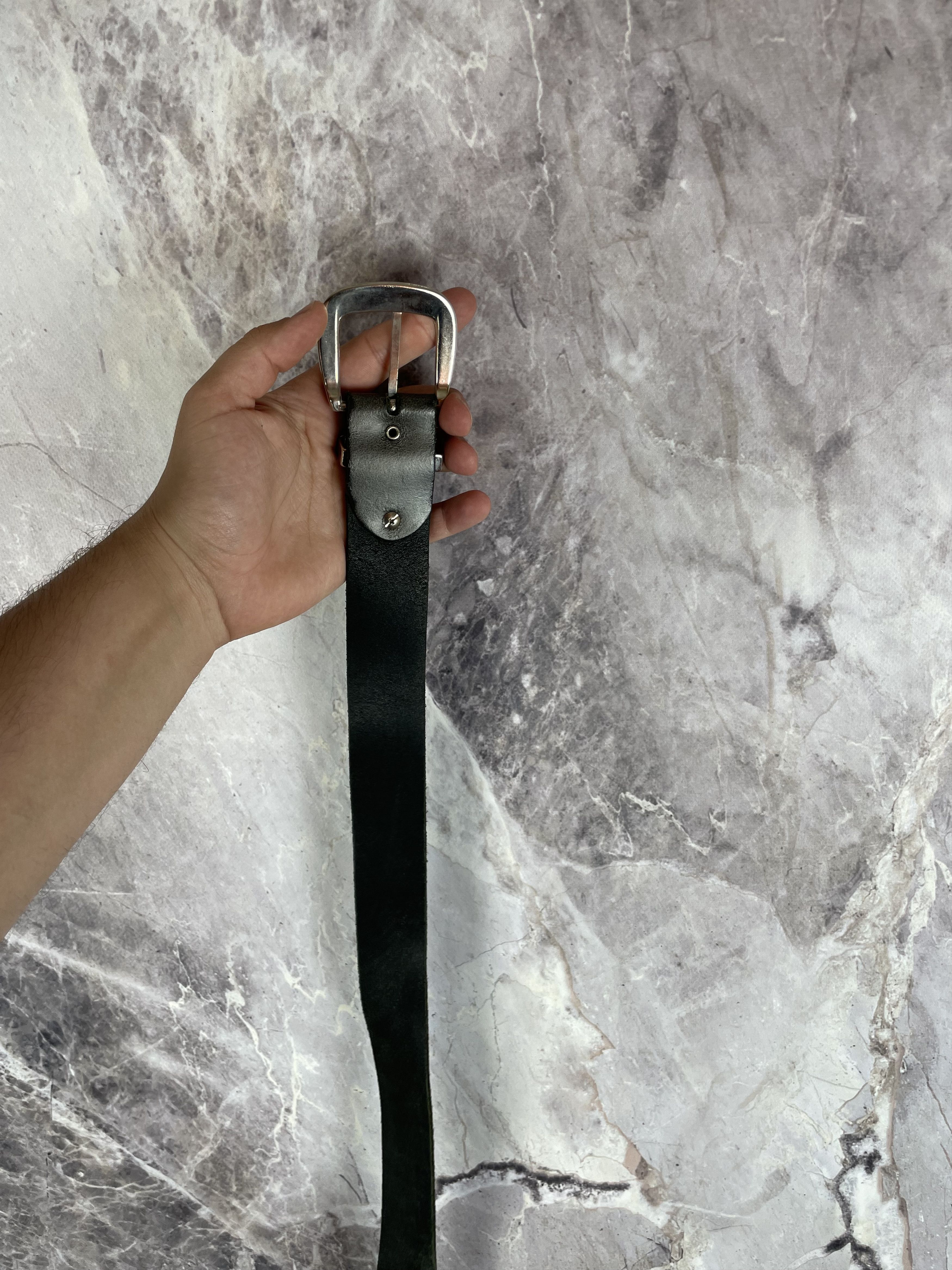 Diesel Vintage Diesel Y2K Archive Opium Black Leather Belt Size ONE SIZE - 5 Thumbnail
