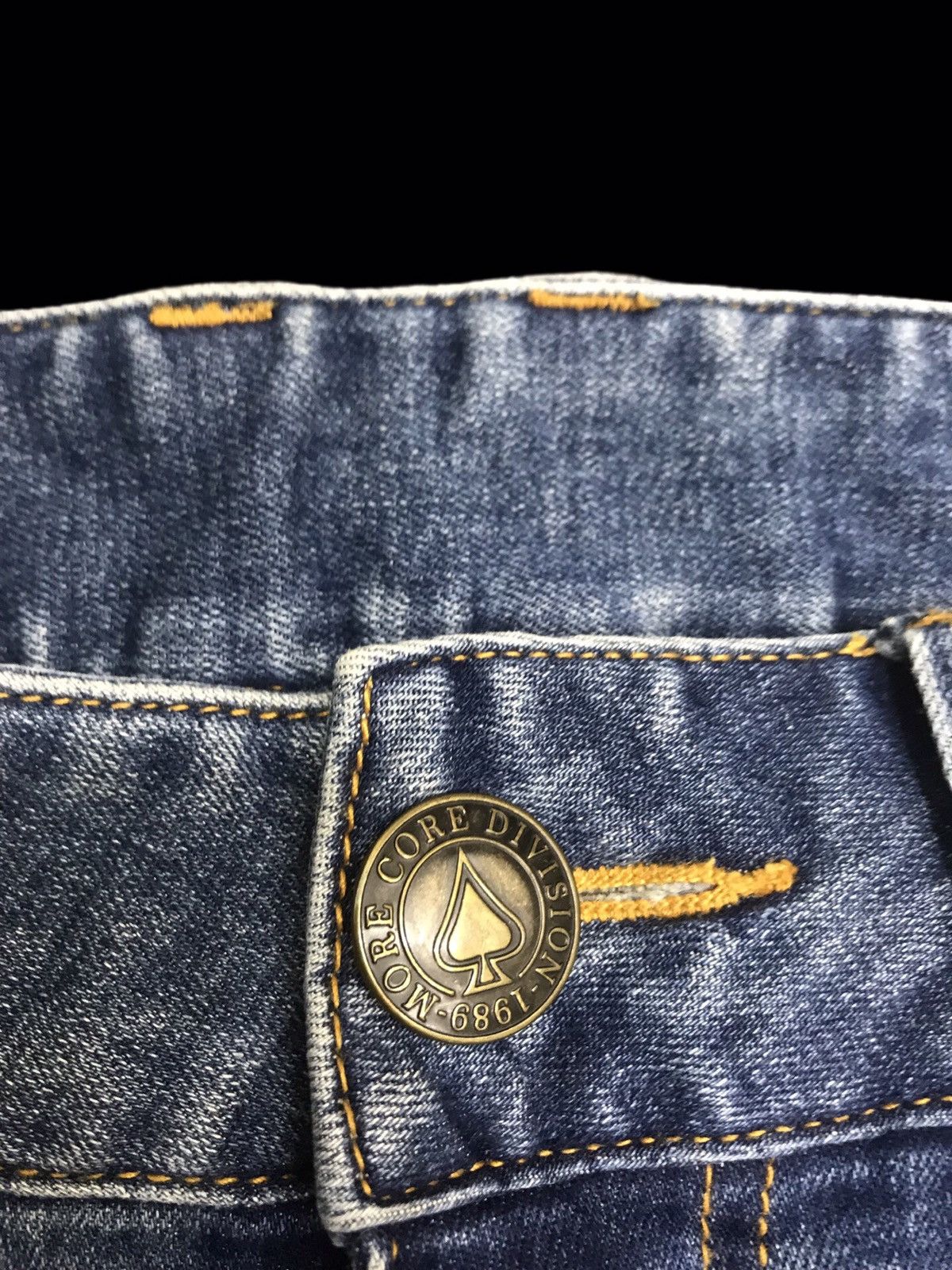 Japanese Brand 💥DENIM ART💥MCD Heavy Distressed Punk Stonewash Denim F142 Size US 33 - 7 Thumbnail