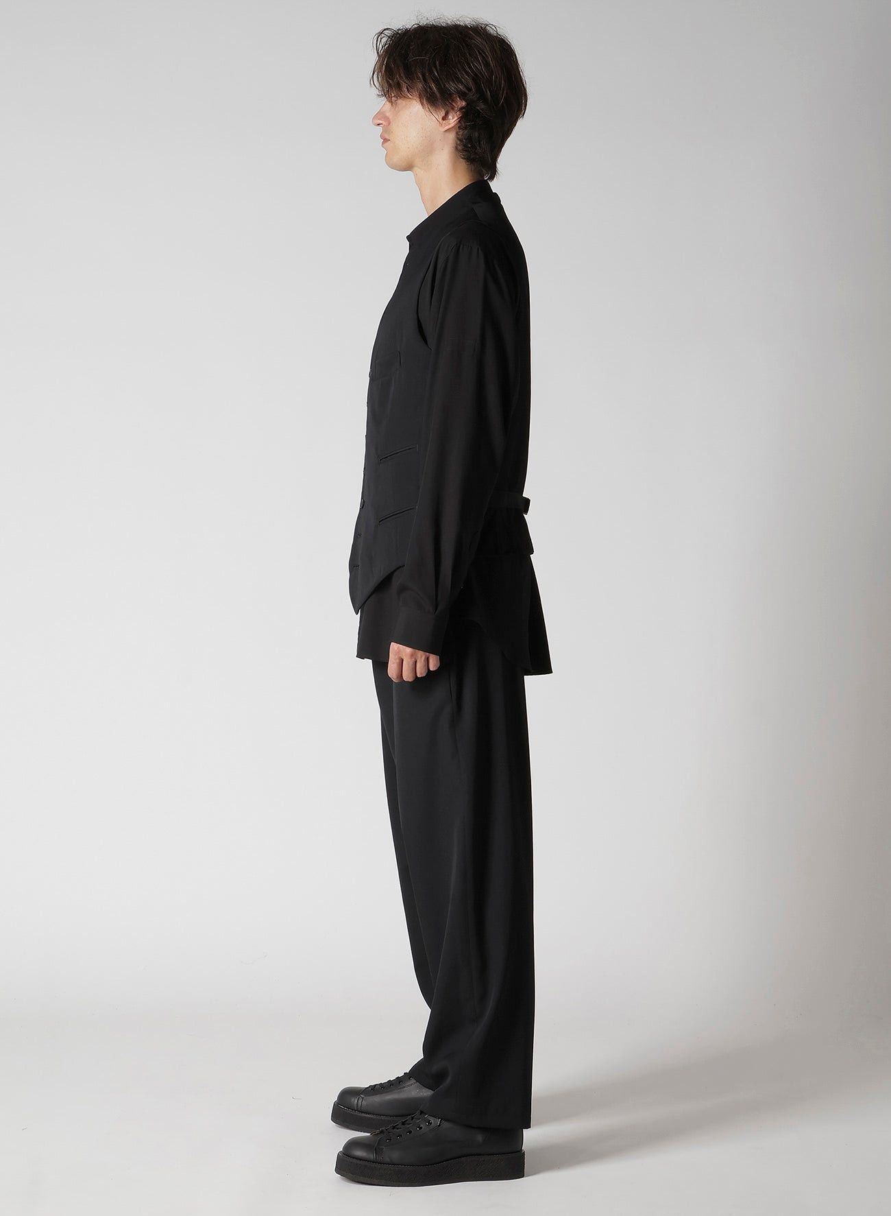 Yohji Yamamoto Yohji Yamamoto Pour Homme -Wool Gabardine 7BS Suit Vest Size US XL / EU 56 / 4 - 13 Thumbnail