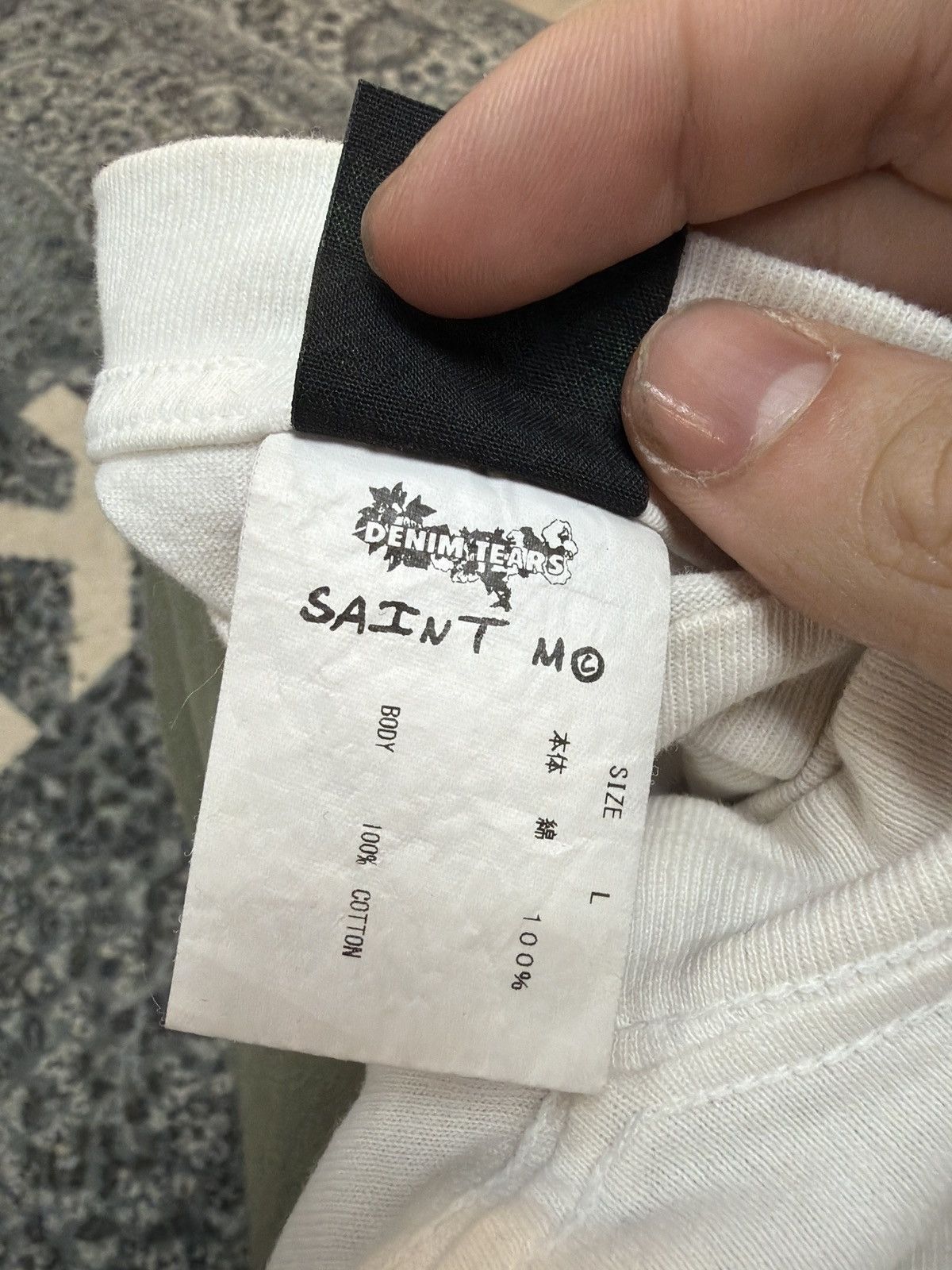 DENIM TEARS × Saint Michael Saint Michael x denim tears holy grail t shirt white large Size US L / EU 52-54 / 3 - 4 Thumbnail