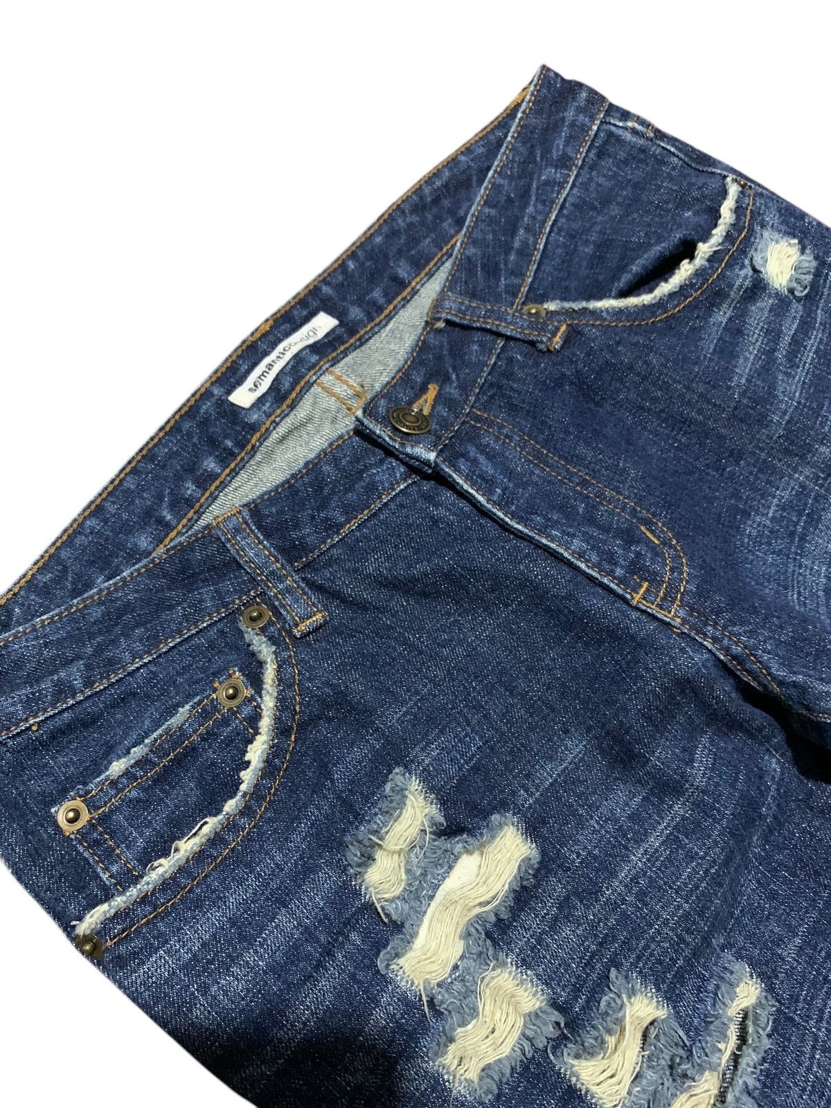 If Six Was Nine × Le Grande Bleu (L.G.B.) × semanticdesign Semantic Design flared jeans distressed ripped punk Size US 30 / EU 46 - 5 Thumbnail