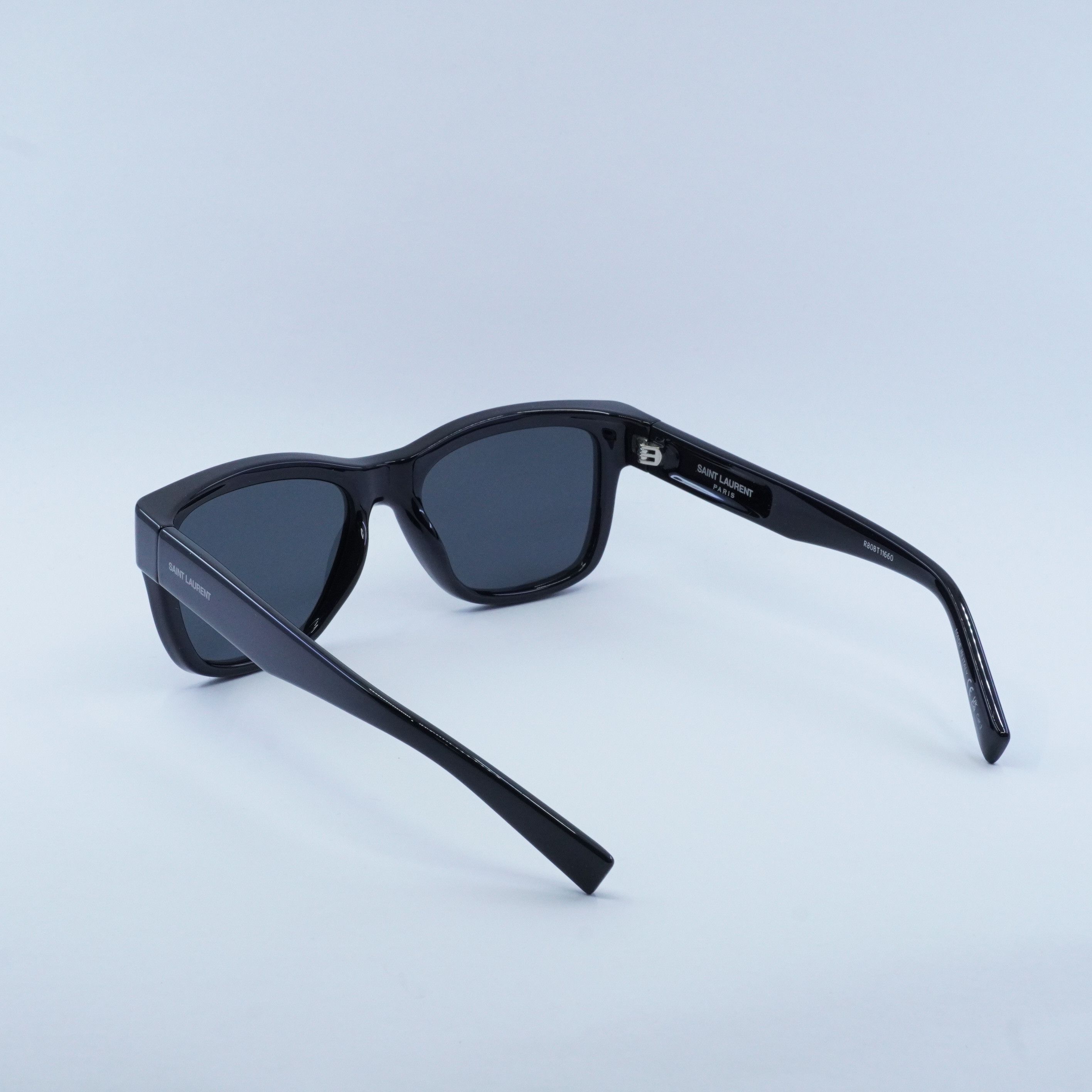 Saint Laurent Paris Saint Laurent SL674 001 Sunglasses Black Square Frame Size ONE SIZE - 8 Thumbnail