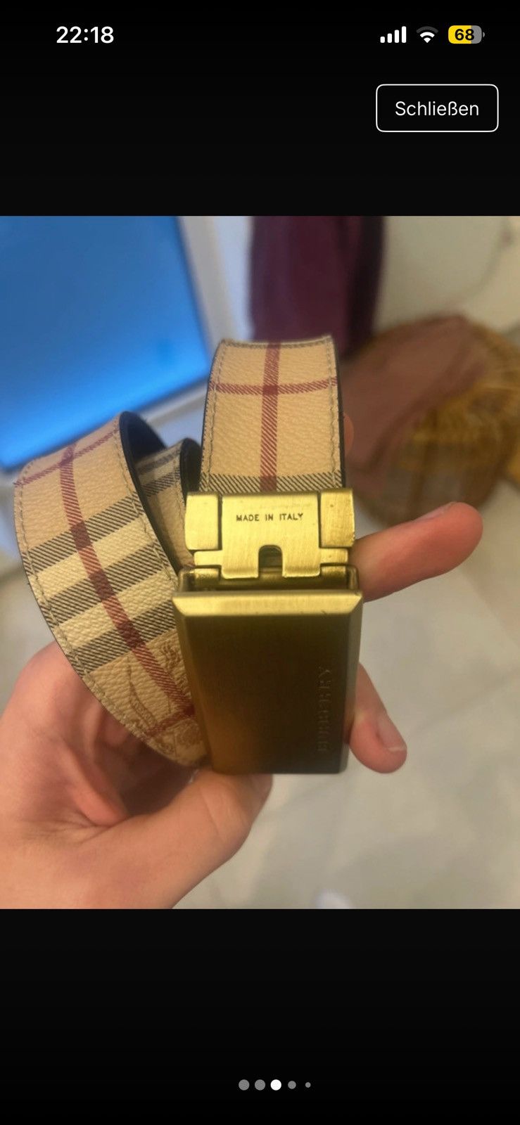 Burberry Burberry Bekt Size 38 - 3 Thumbnail