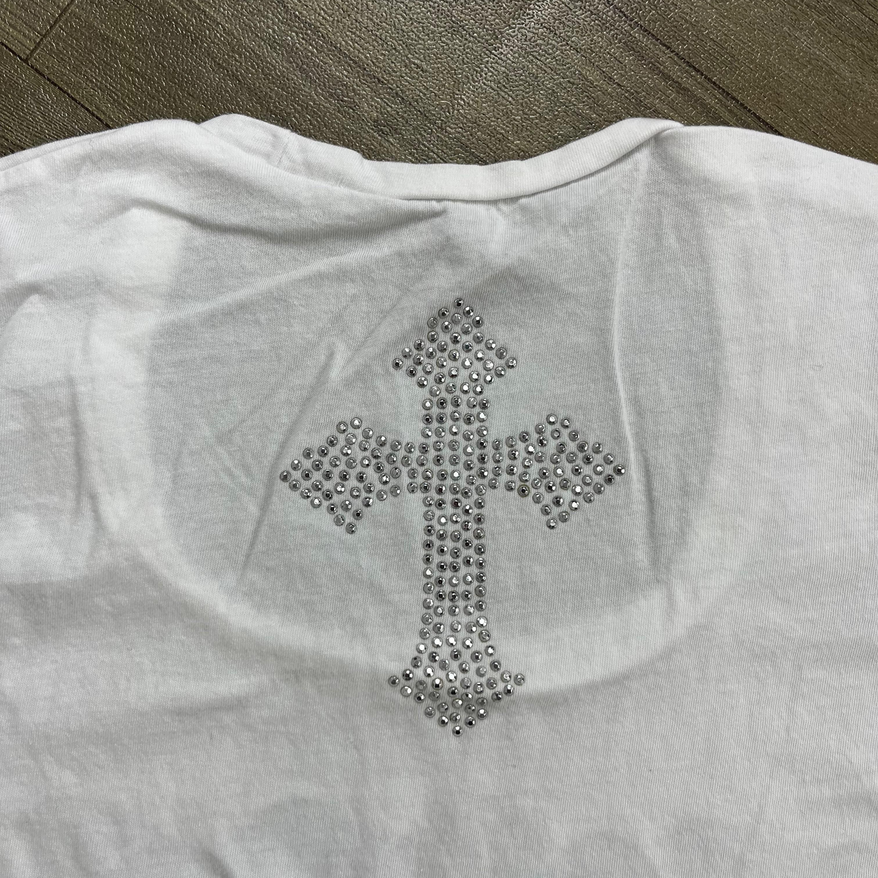 Japanese Brand 2000s D.I.A Skulls Cross Grunge Gothic Ifsix Lgb Style Tee Size S / US 4 / IT 40 - 12 Thumbnail