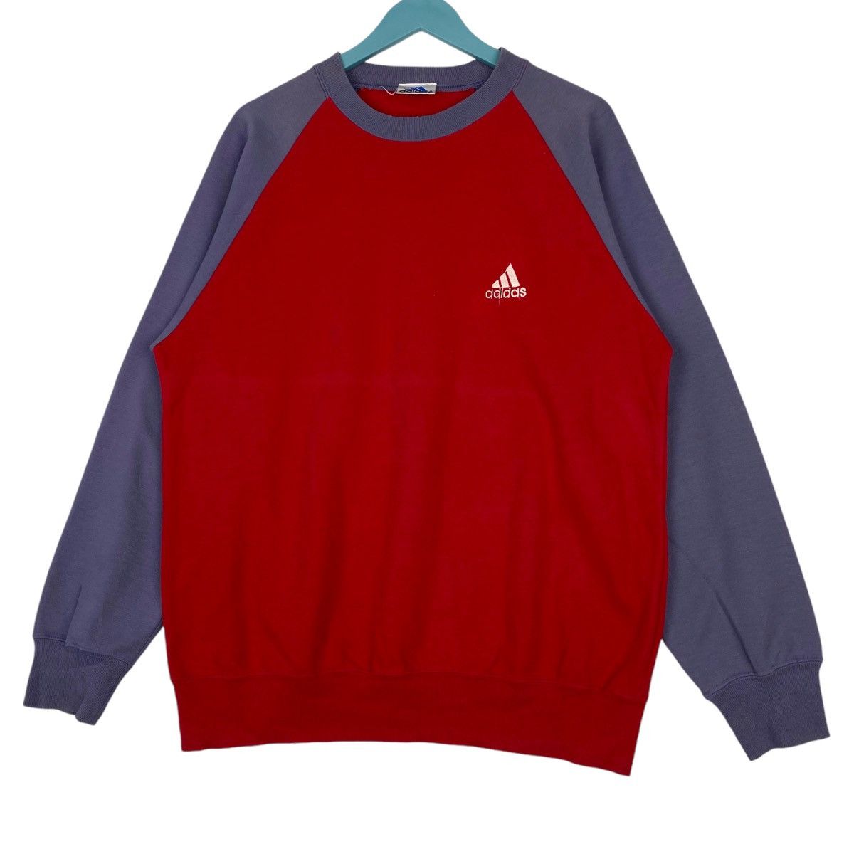 Adidas × Vintage Vintage Adidas Small Embroidered Logo Crewneck Sweatshirt Size US M / EU 48-50 / 2 - 2 Thumbnail