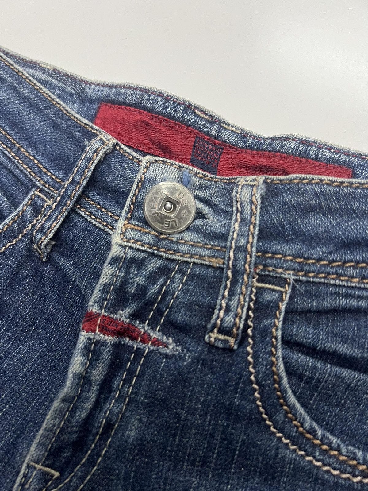 Marithe + Francois Girbaud Marithe Francois Girbaud Flare Denim Jeans size 30 Size 30" / US 8 / IT 44 - 6 Thumbnail
