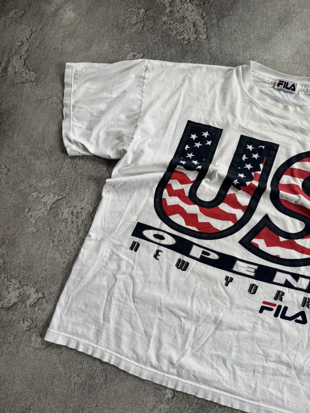 Fila Fila retro vintage USA 🇺🇸 open New York tee tshirts 90s Size US L / EU 52-54 / 3 - 8 Thumbnail