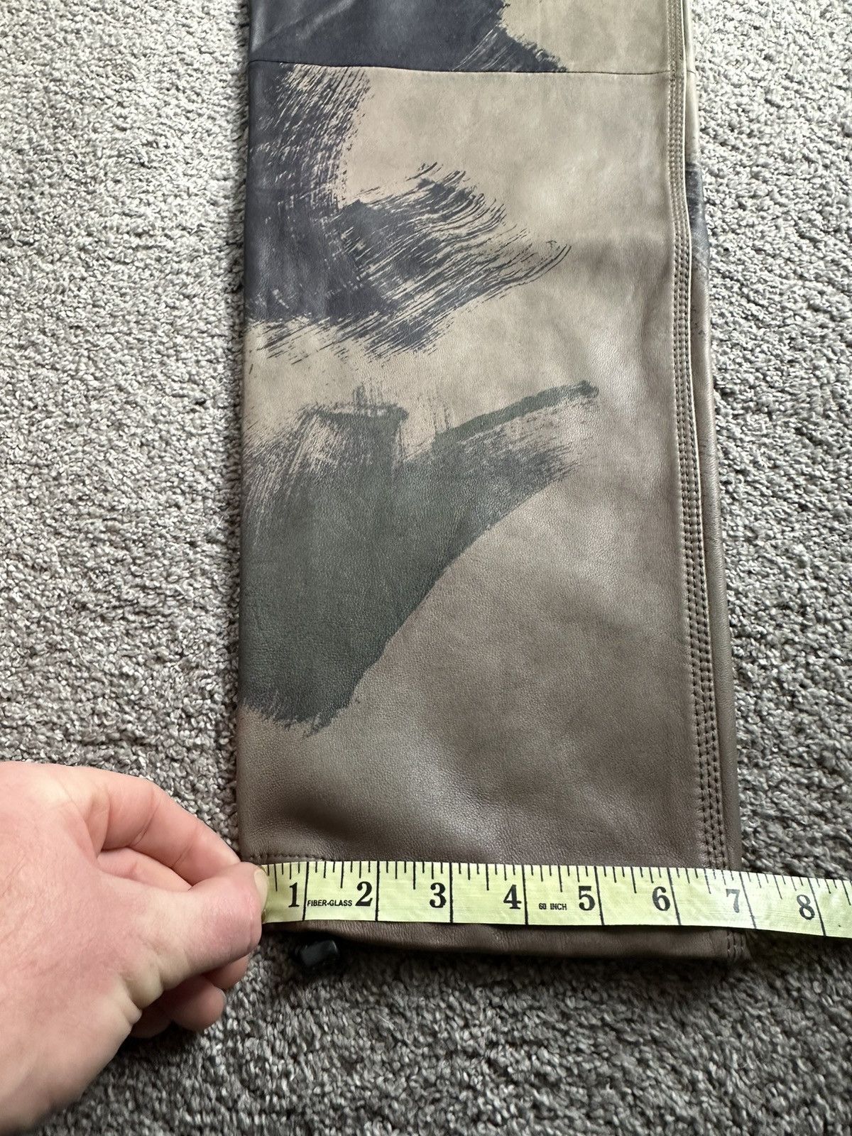 Diesel 🤑🤑🤑 Diesel leather camo sweatpants joggers small jeans pants Size US 30 / EU 46 - 9 Thumbnail