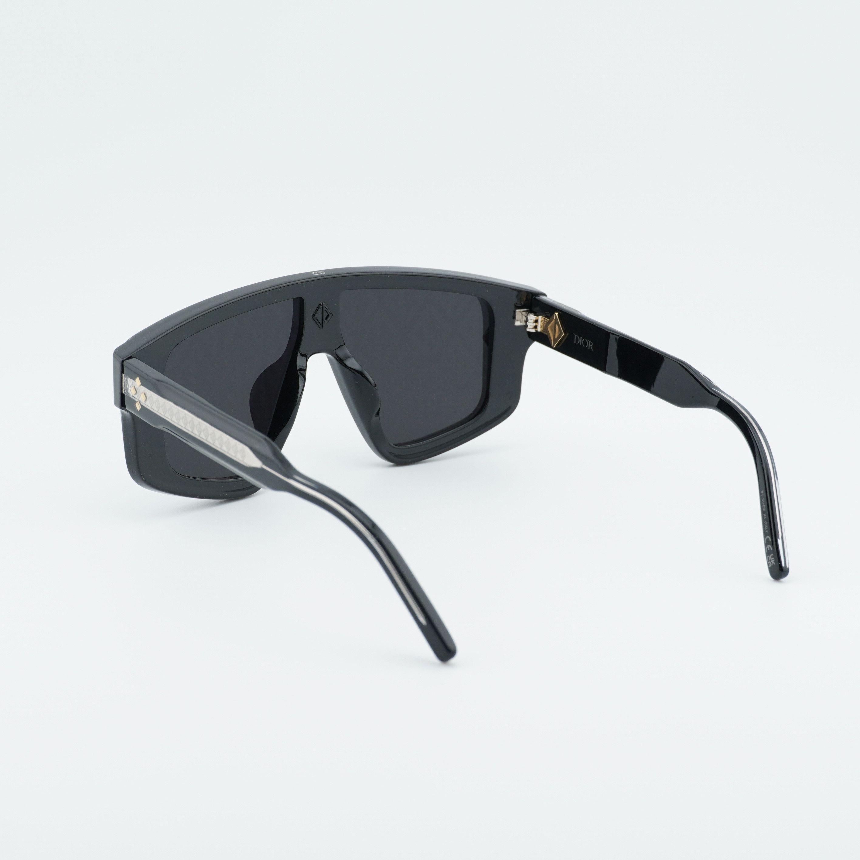 Dior Dior CD DIAMOND M1U 10A0 Sunglasses Black Shield Frame Size ONE SIZE - 3 Thumbnail