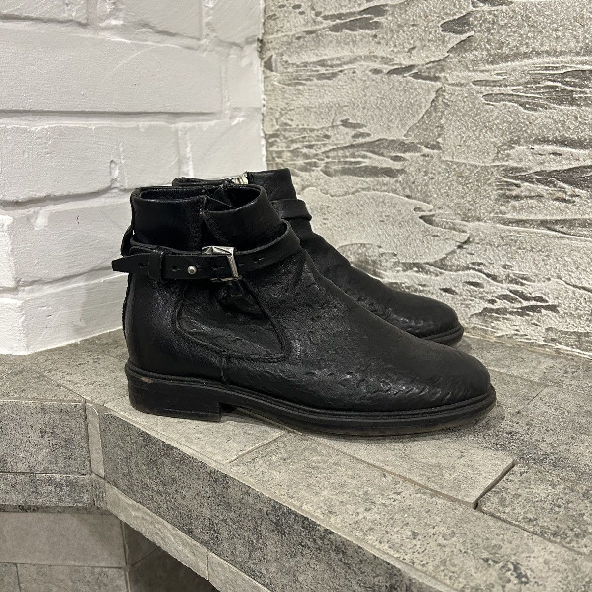 A.S.98 A.S. 98 Avant Garde Distressed Ankle Boots Guidi Style Size US 7 / IT 37 - 12 Thumbnail