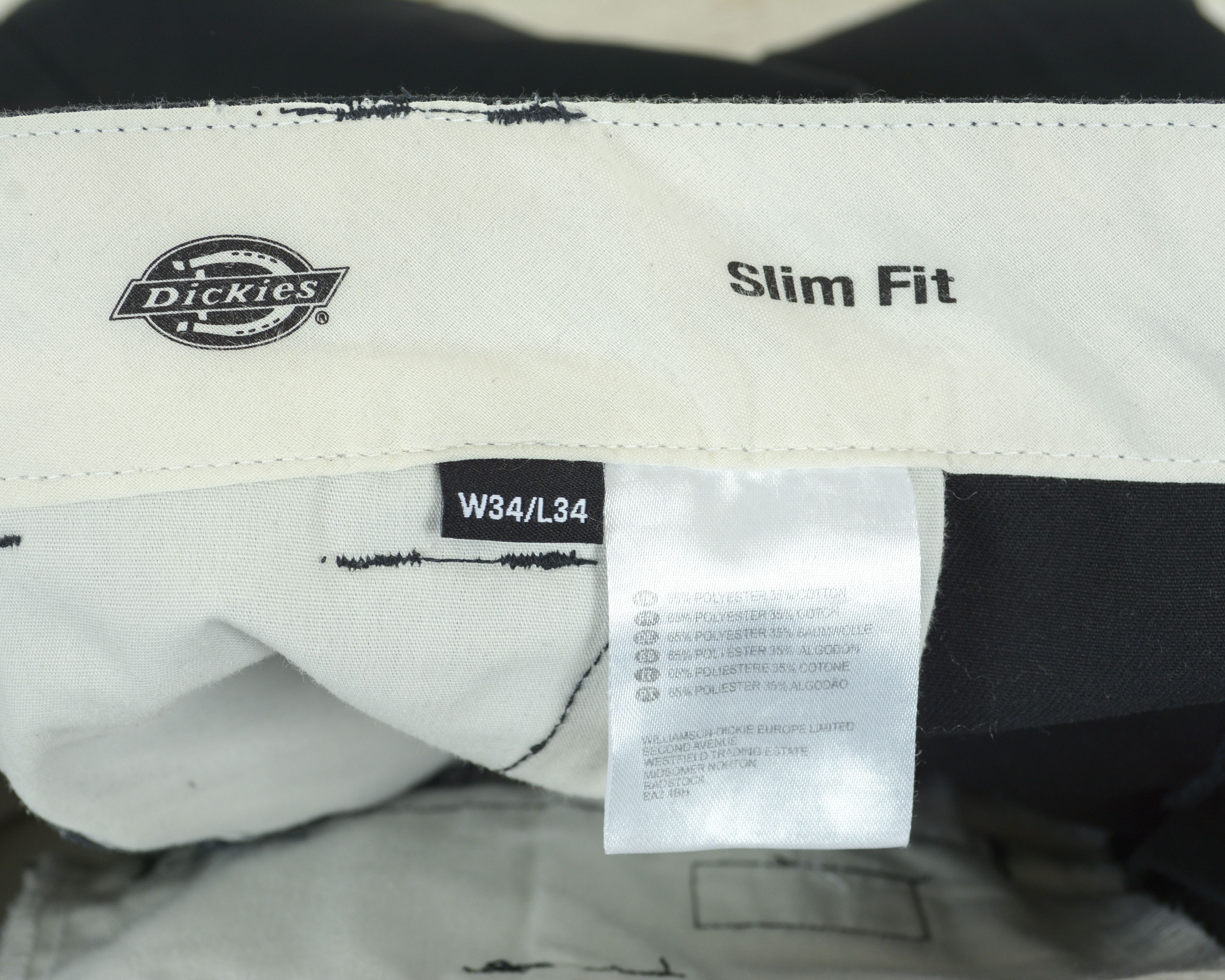 Dickies Mens W34 L34 Slim Fit Pants Canvas Cotton Trousers Casual Size US 34 / EU 50 - 7 Thumbnail