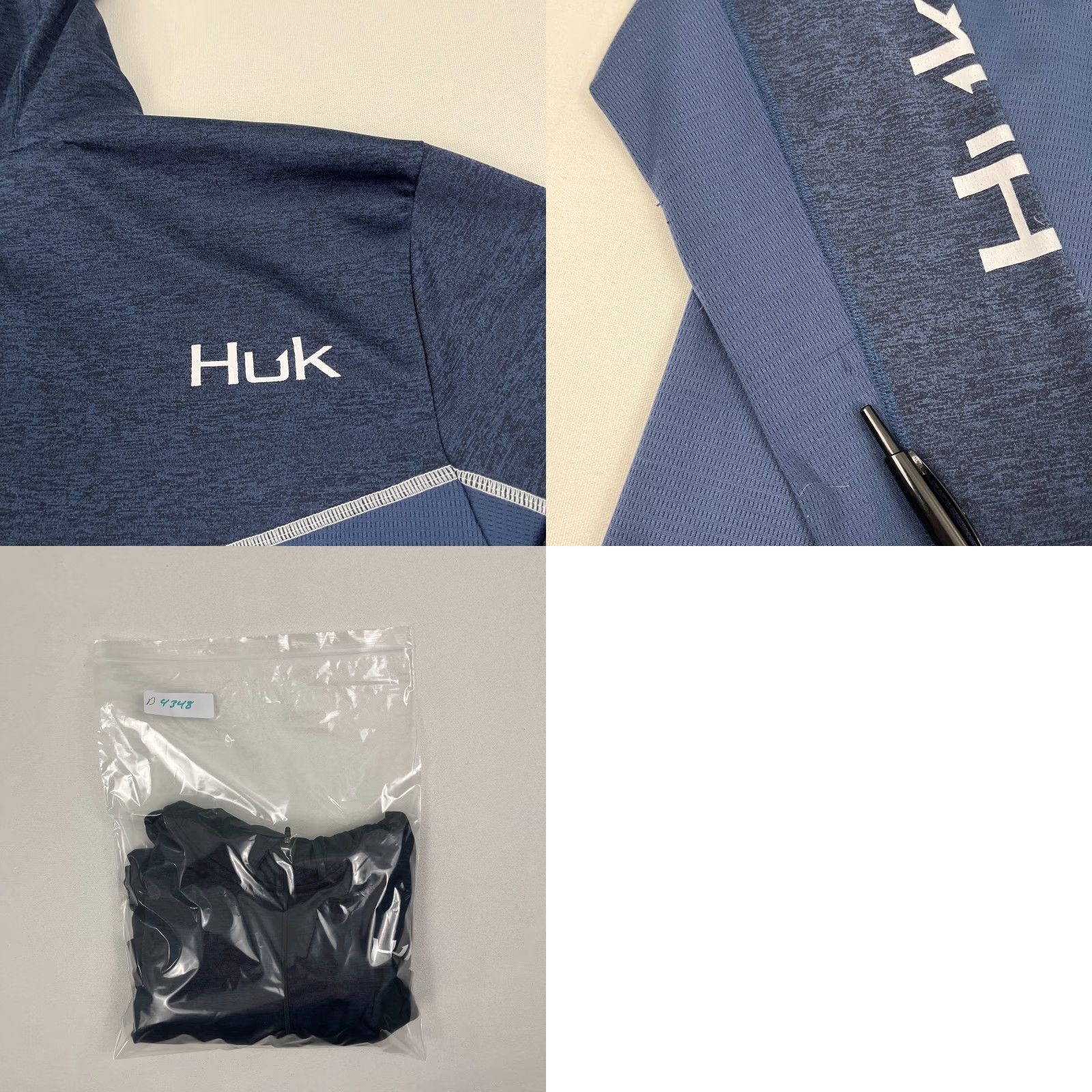 Vintage Huk Icon Coldfront Hoodie Mens 2XL Blue Performance Fishing Quarter Zip Pullover Jacket Size US XXL / EU 58 / 5 - 8 Thumbnail